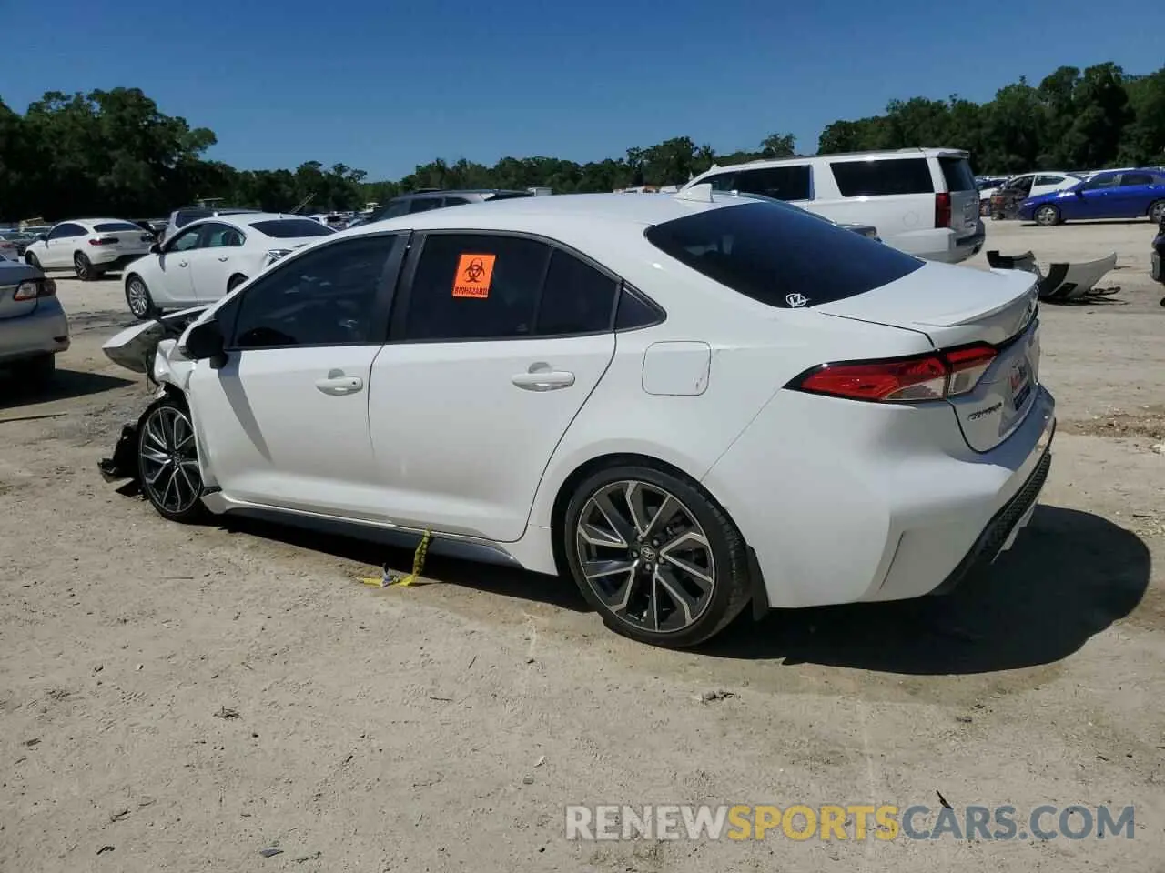 2 fotografías del automóvil dañado 5YFS4MCE6NP103318 TOYOTA COROLLA 2022