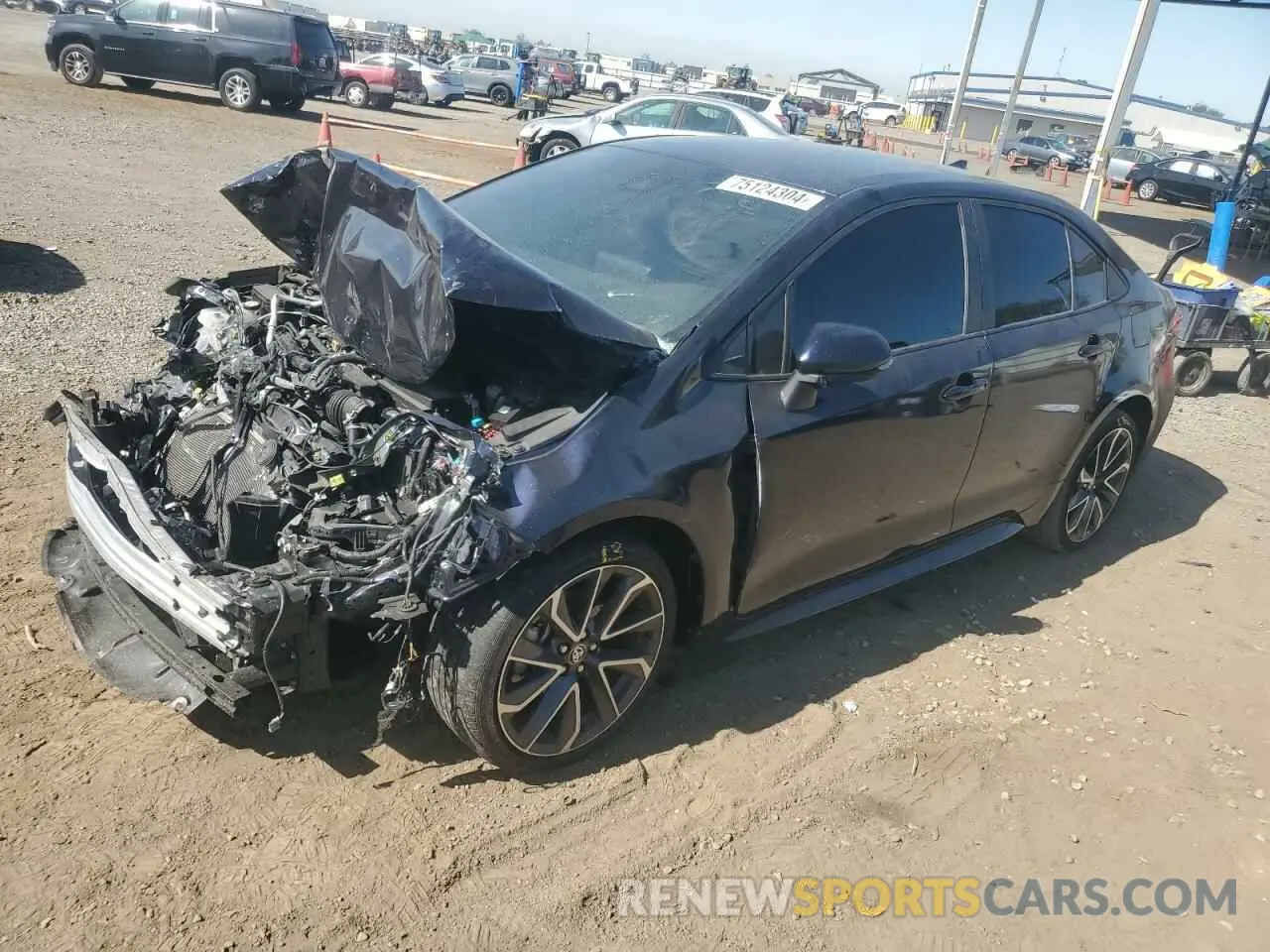 1 fotografías del automóvil dañado 5YFS4MCE6NP128221 TOYOTA COROLLA 2022