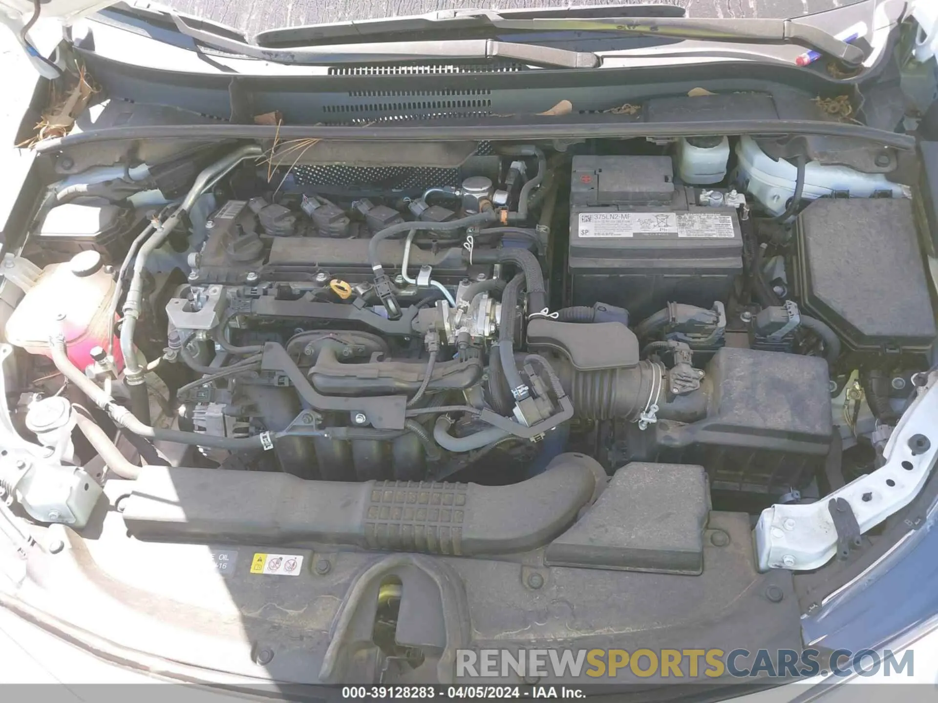10 fotografías del automóvil dañado 5YFS4MCE6NP132060 TOYOTA COROLLA 2022