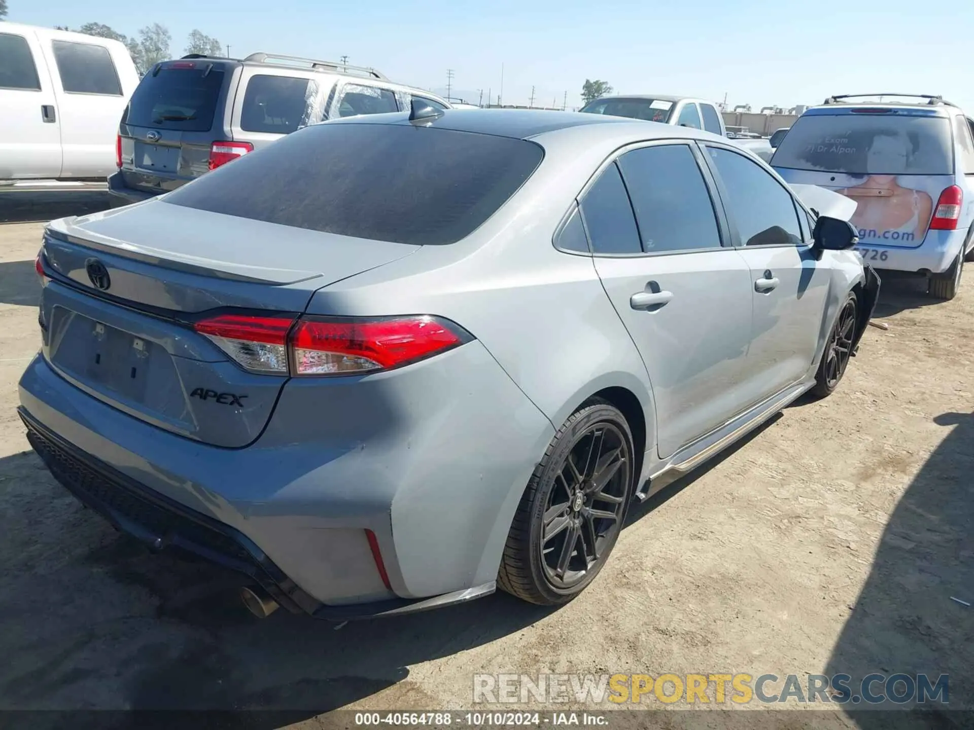 4 fotografías del automóvil dañado 5YFS4MCE6NP138120 TOYOTA COROLLA 2022