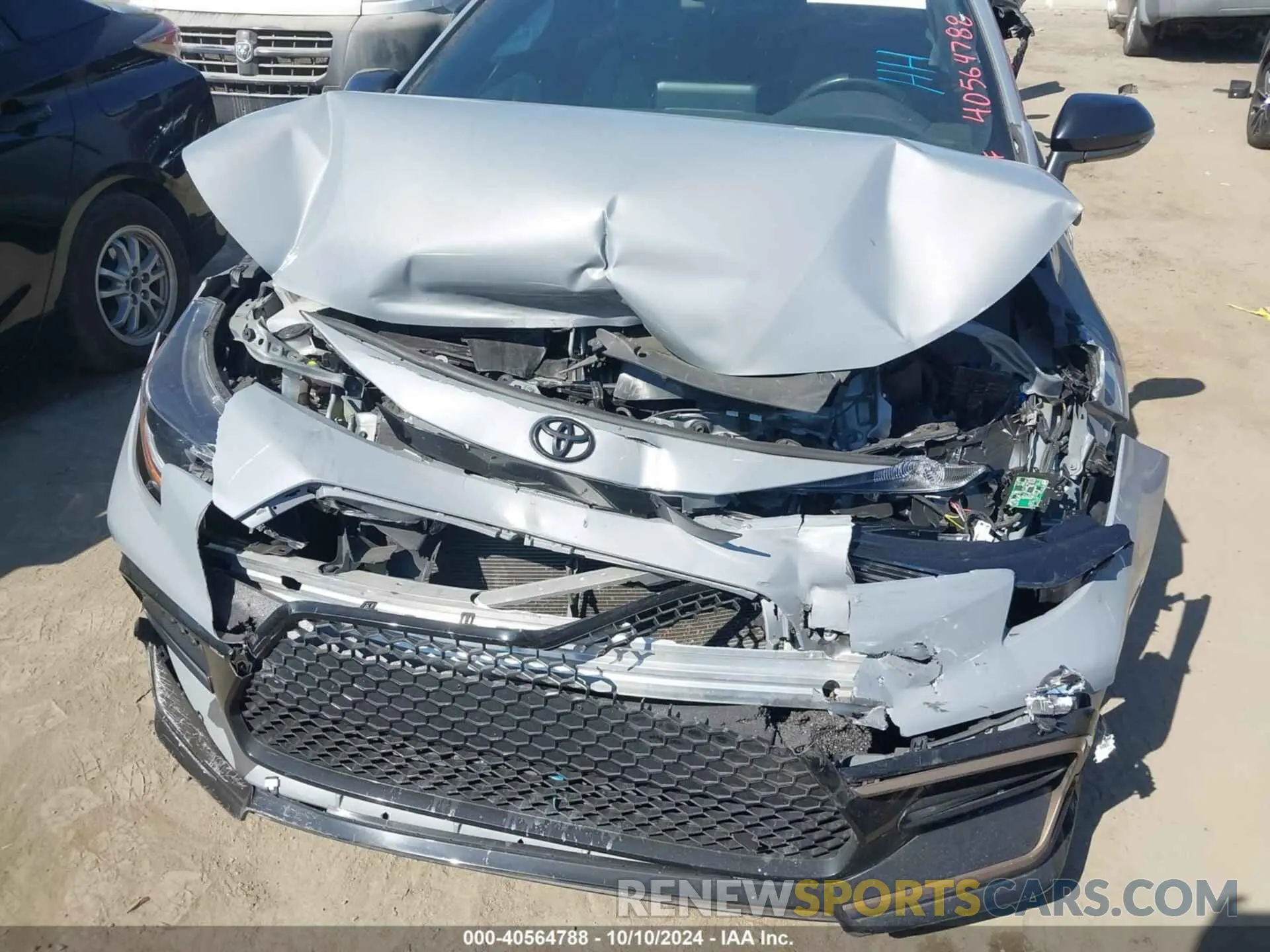 6 fotografías del automóvil dañado 5YFS4MCE6NP138120 TOYOTA COROLLA 2022