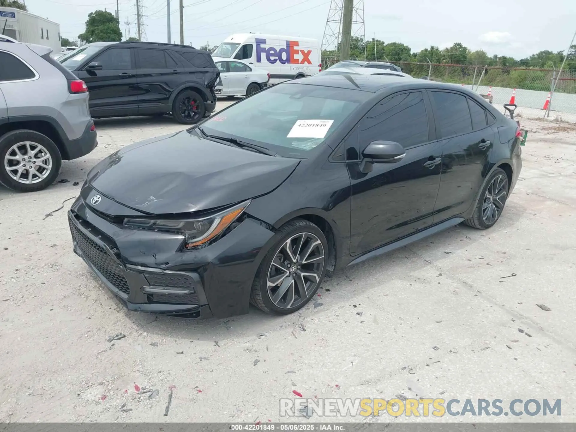 2 fotografías del automóvil dañado 5YFS4MCE7NP100038 TOYOTA COROLLA 2022