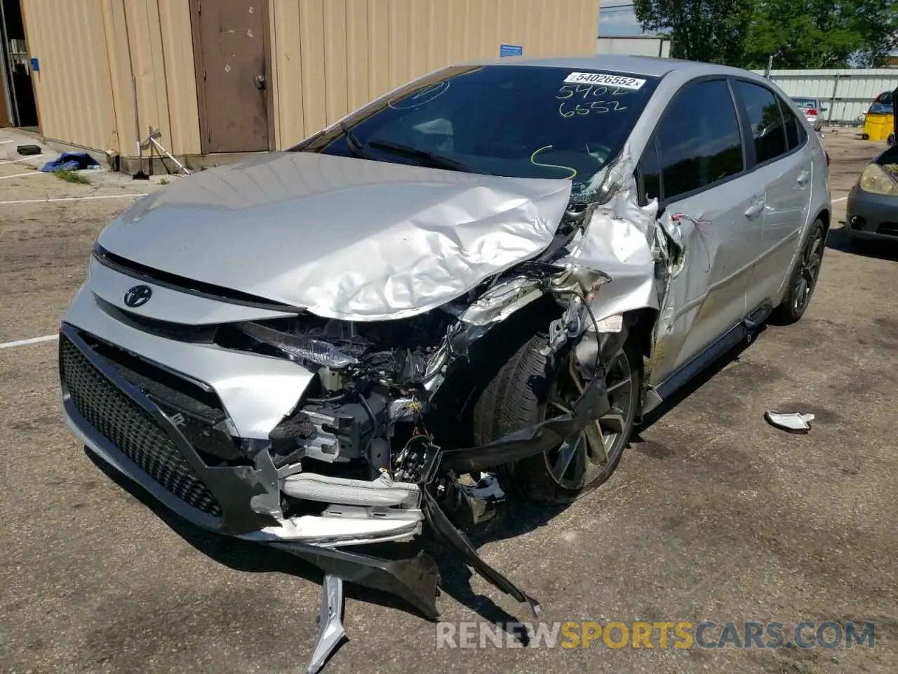 2 fotografías del automóvil dañado 5YFS4MCE7NP102811 TOYOTA COROLLA 2022