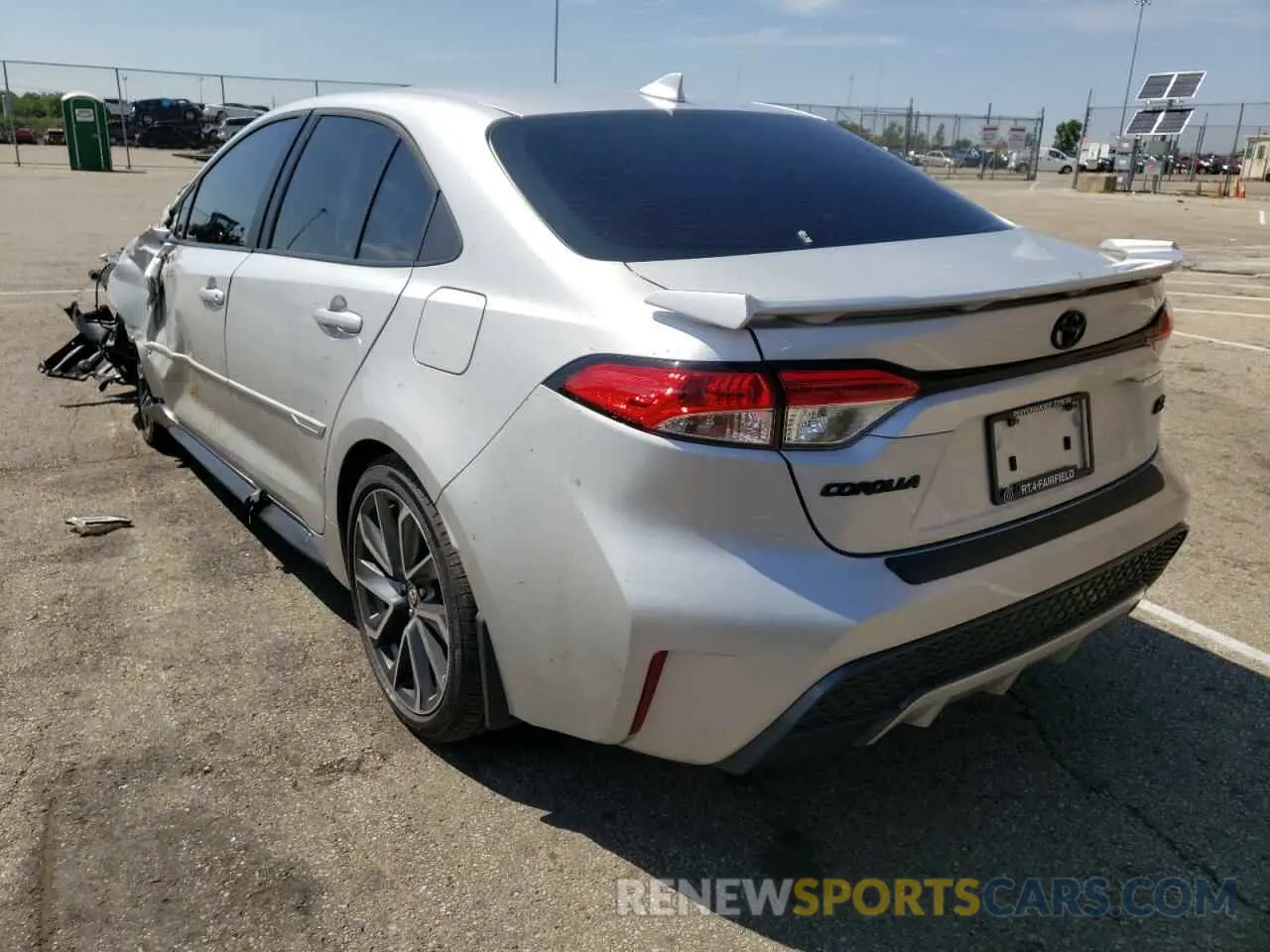 3 fotografías del automóvil dañado 5YFS4MCE7NP102811 TOYOTA COROLLA 2022
