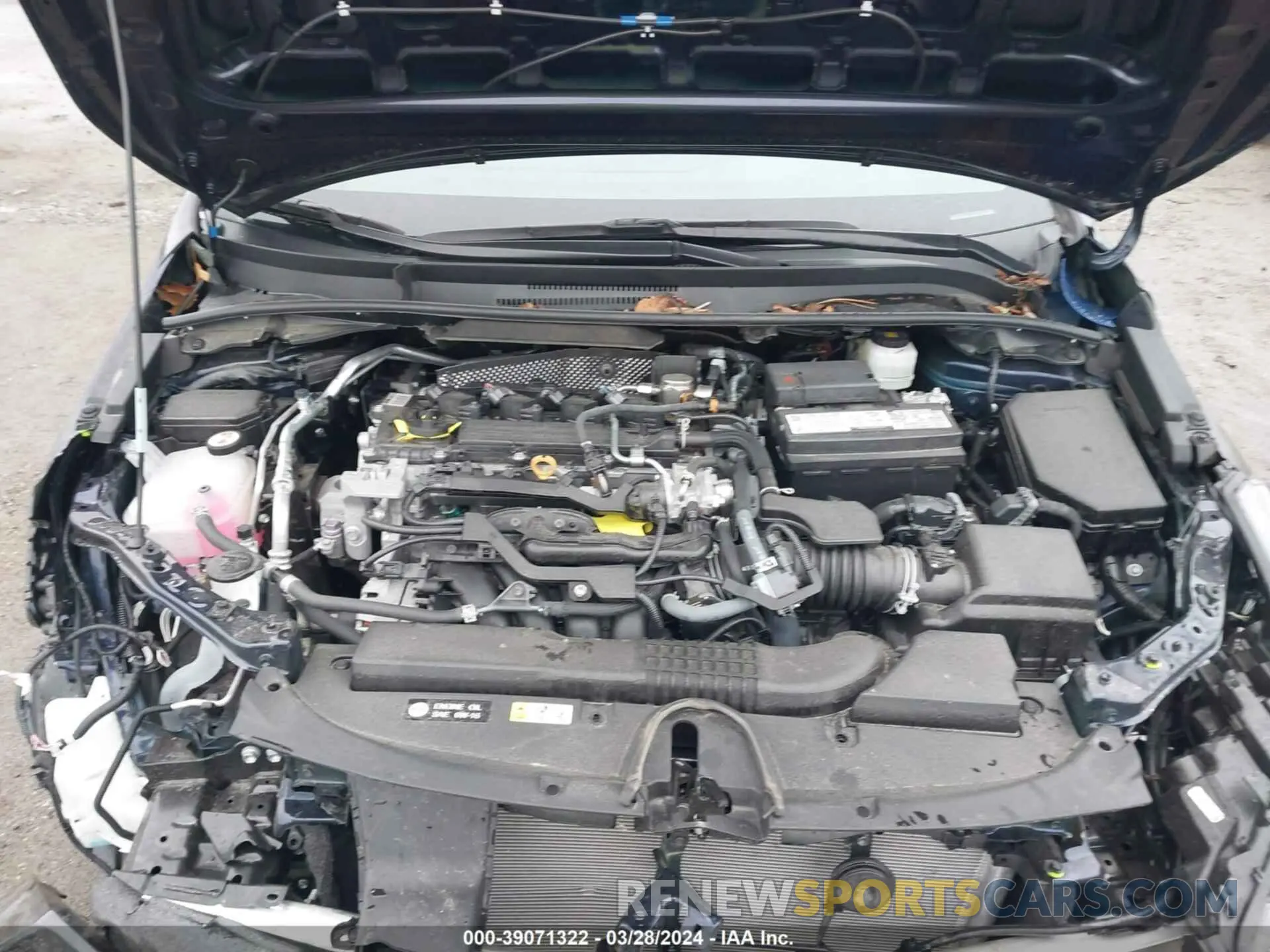 10 fotografías del automóvil dañado 5YFS4MCE7NP115431 TOYOTA COROLLA 2022