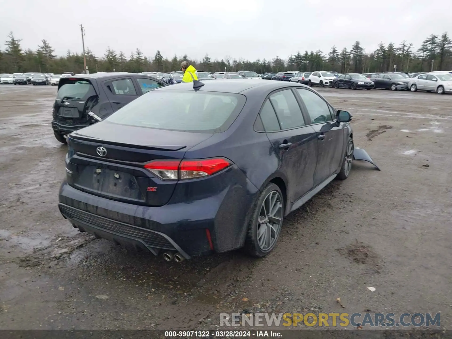 4 fotografías del automóvil dañado 5YFS4MCE7NP115431 TOYOTA COROLLA 2022