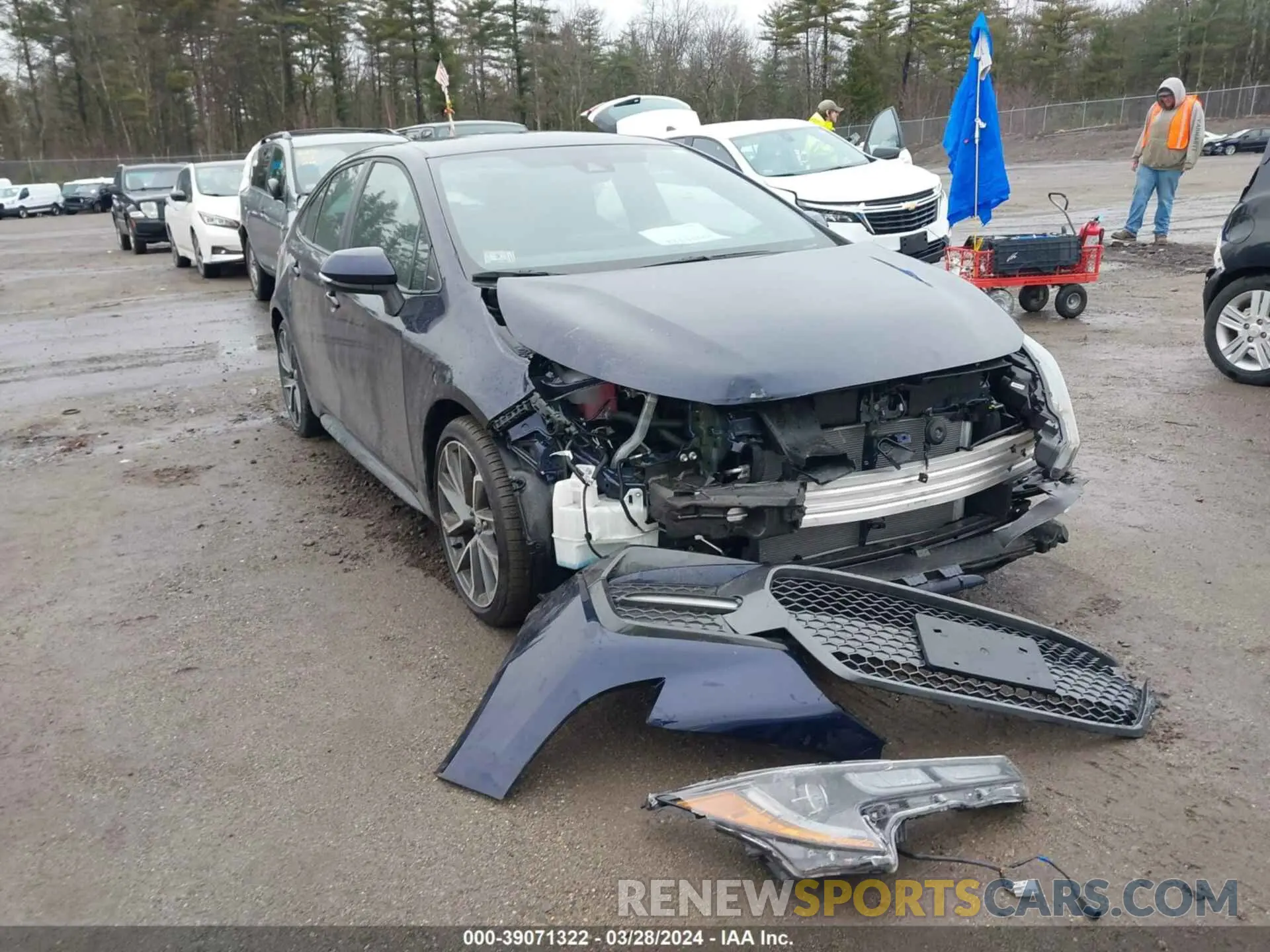 6 fotografías del automóvil dañado 5YFS4MCE7NP115431 TOYOTA COROLLA 2022