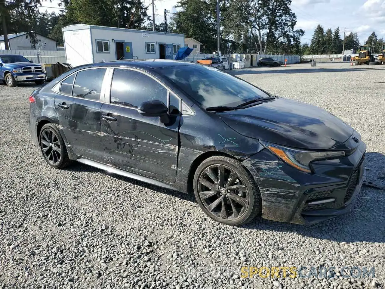 4 fotografías del automóvil dañado 5YFS4MCE7NP122718 TOYOTA COROLLA 2022