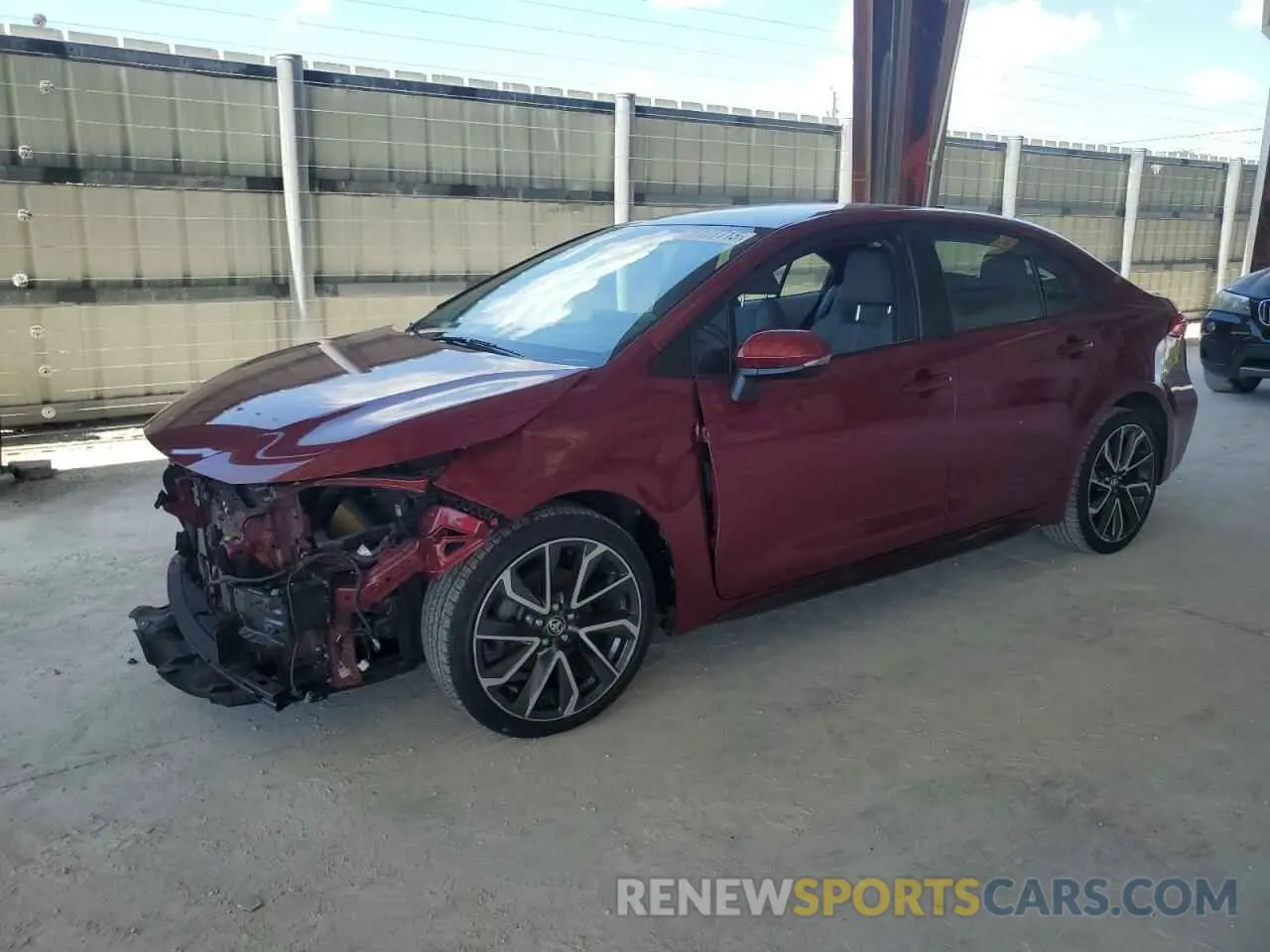 1 fotografías del automóvil dañado 5YFS4MCE7NP127899 TOYOTA COROLLA 2022