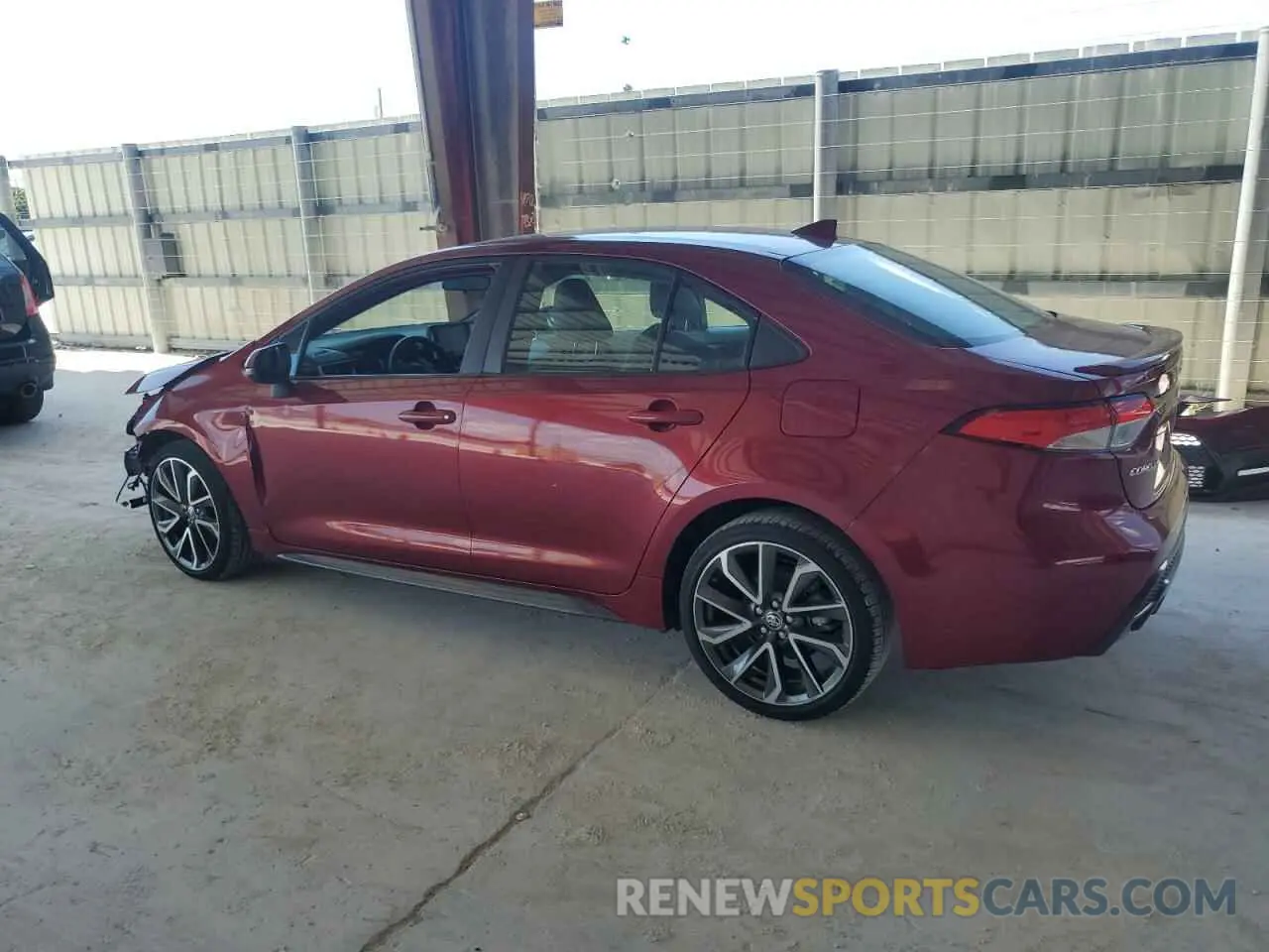 2 fotografías del automóvil dañado 5YFS4MCE7NP127899 TOYOTA COROLLA 2022
