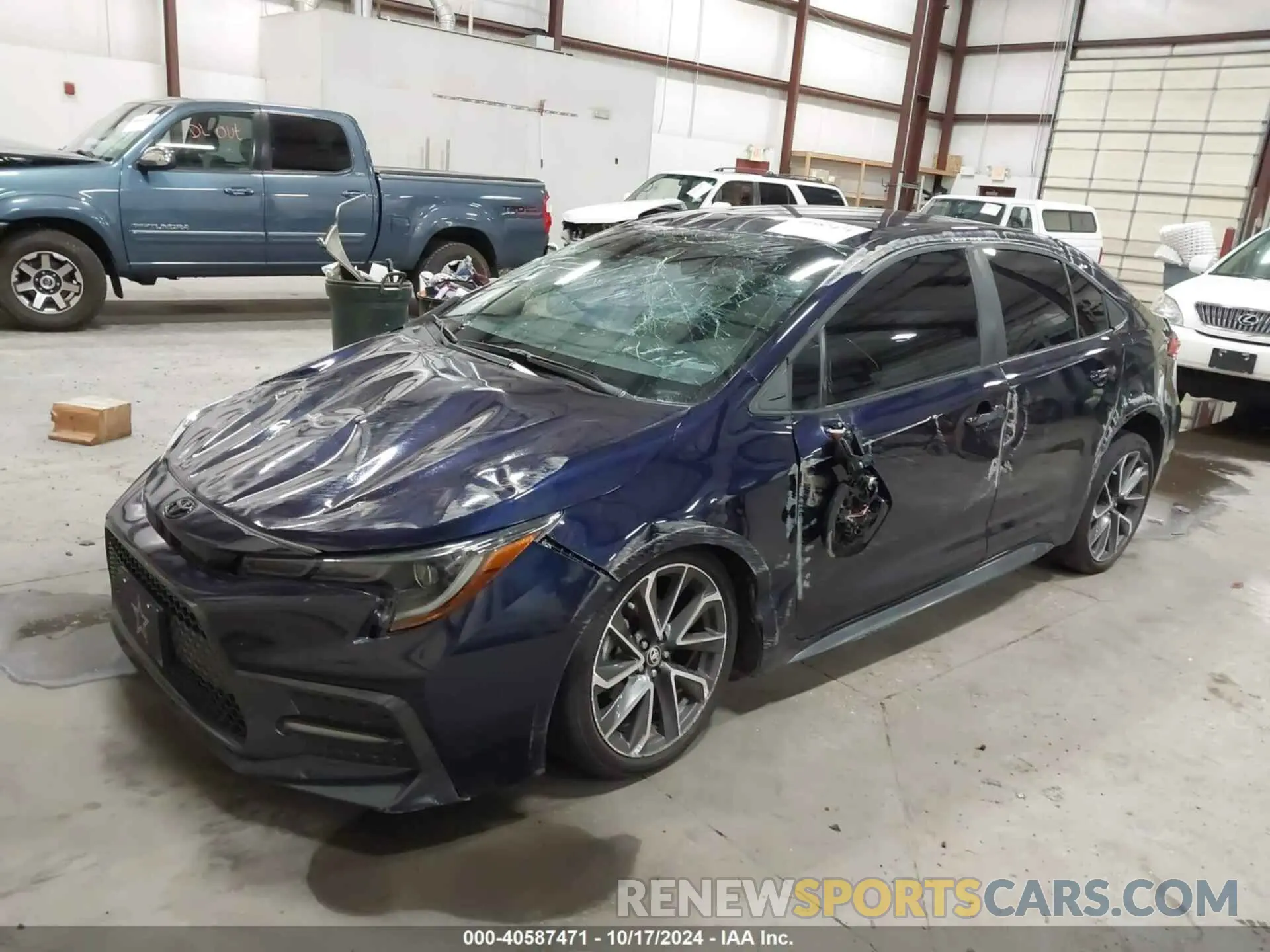 2 fotografías del automóvil dañado 5YFS4MCE7NP128437 TOYOTA COROLLA 2022