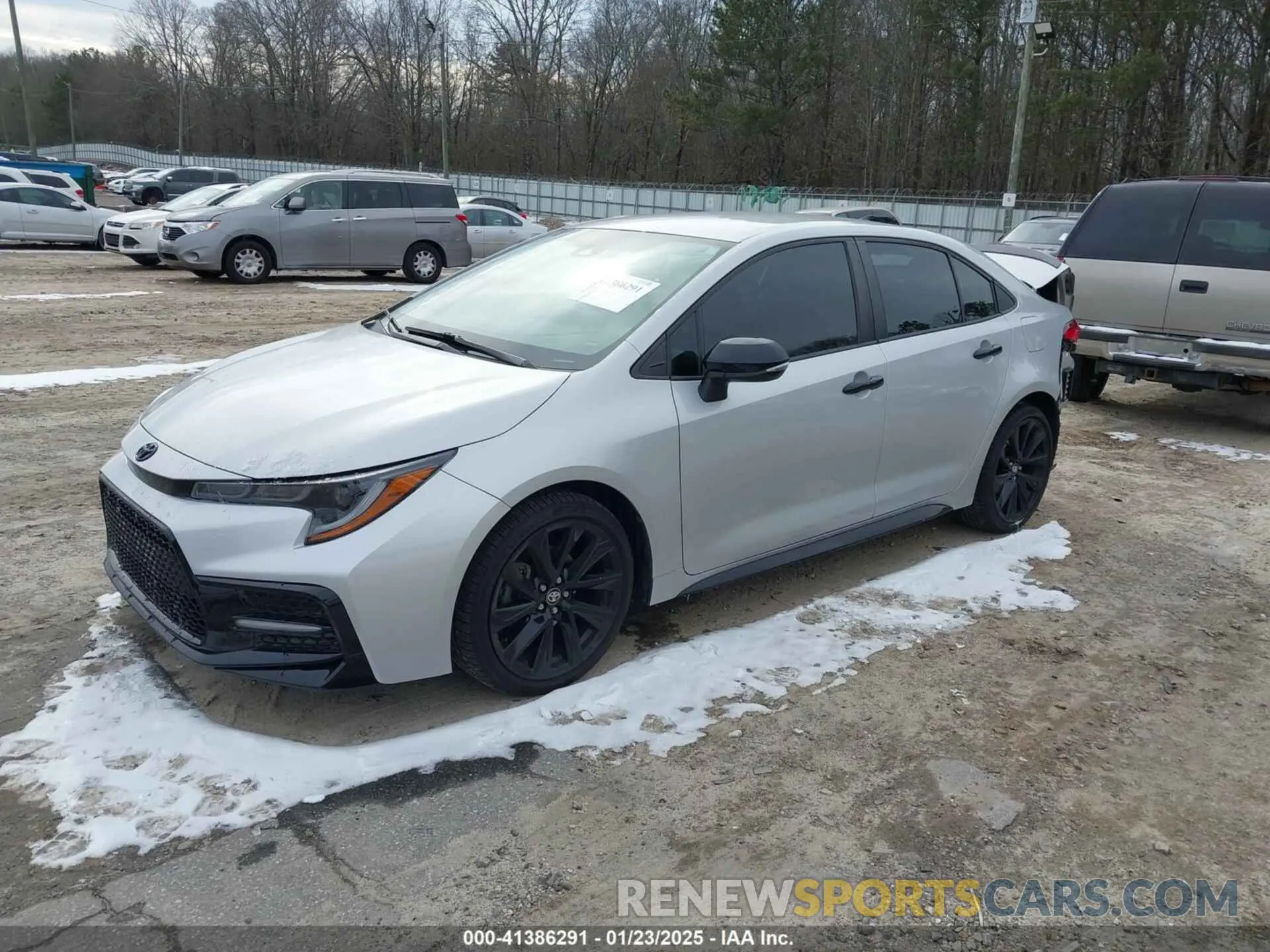2 fotografías del automóvil dañado 5YFS4MCE8NP100498 TOYOTA COROLLA 2022