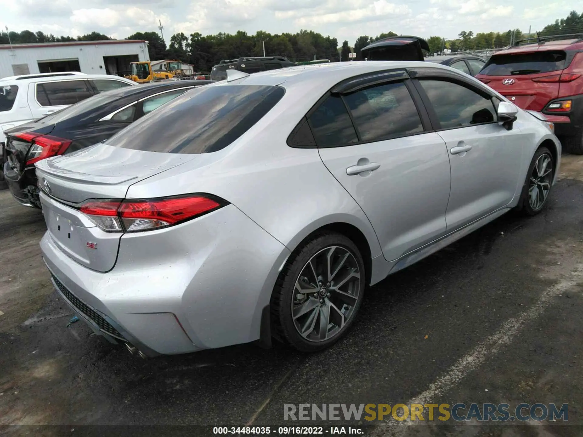4 fotografías del automóvil dañado 5YFS4MCE8NP105152 TOYOTA COROLLA 2022