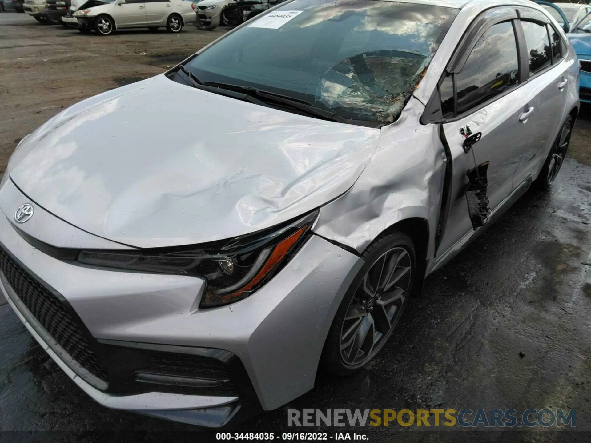 6 fotografías del automóvil dañado 5YFS4MCE8NP105152 TOYOTA COROLLA 2022