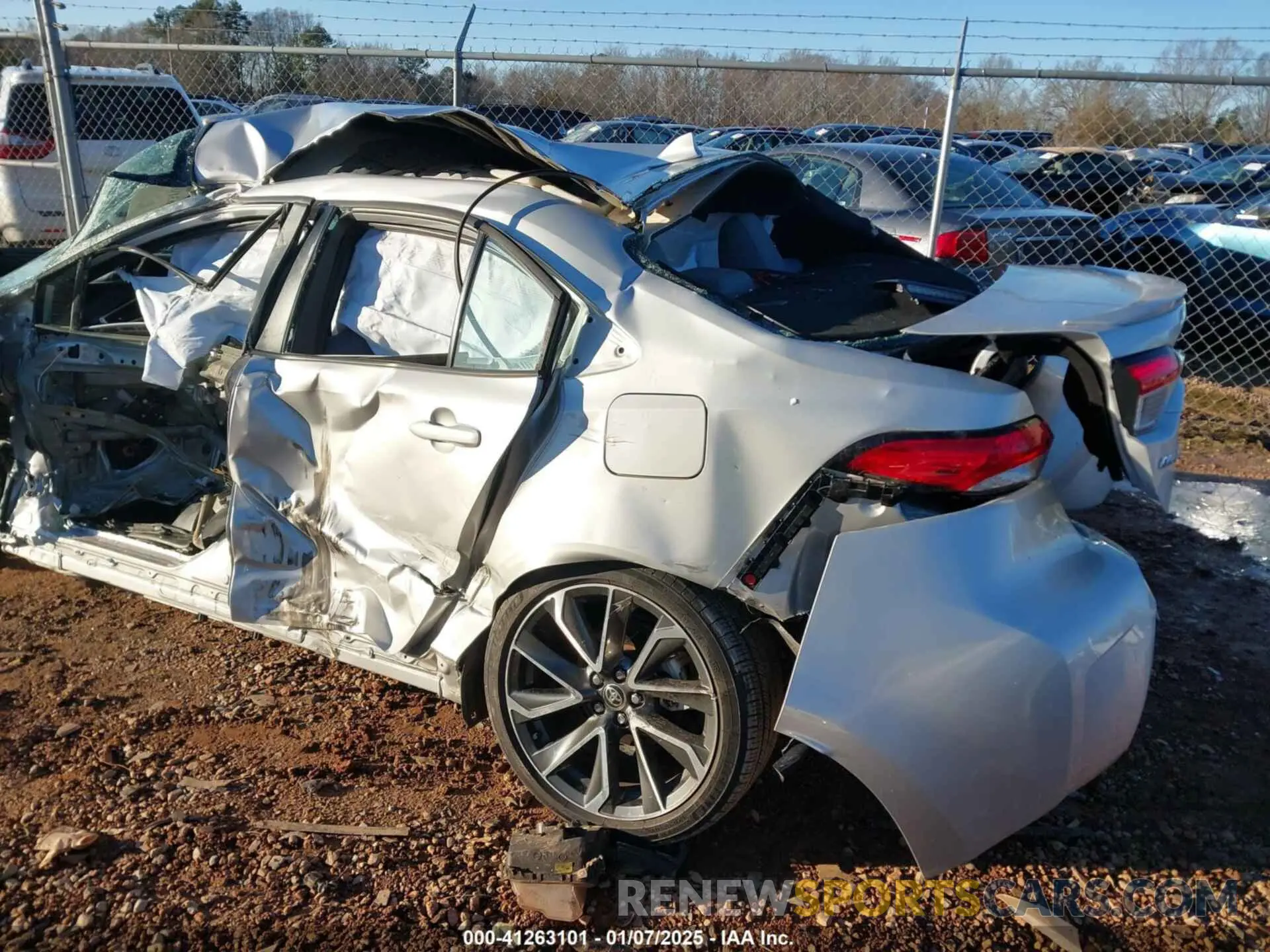 6 fotografías del automóvil dañado 5YFS4MCE8NP120007 TOYOTA COROLLA 2022