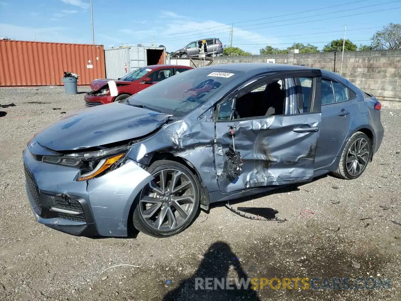 1 fotografías del automóvil dañado 5YFS4MCE8NP121707 TOYOTA COROLLA 2022