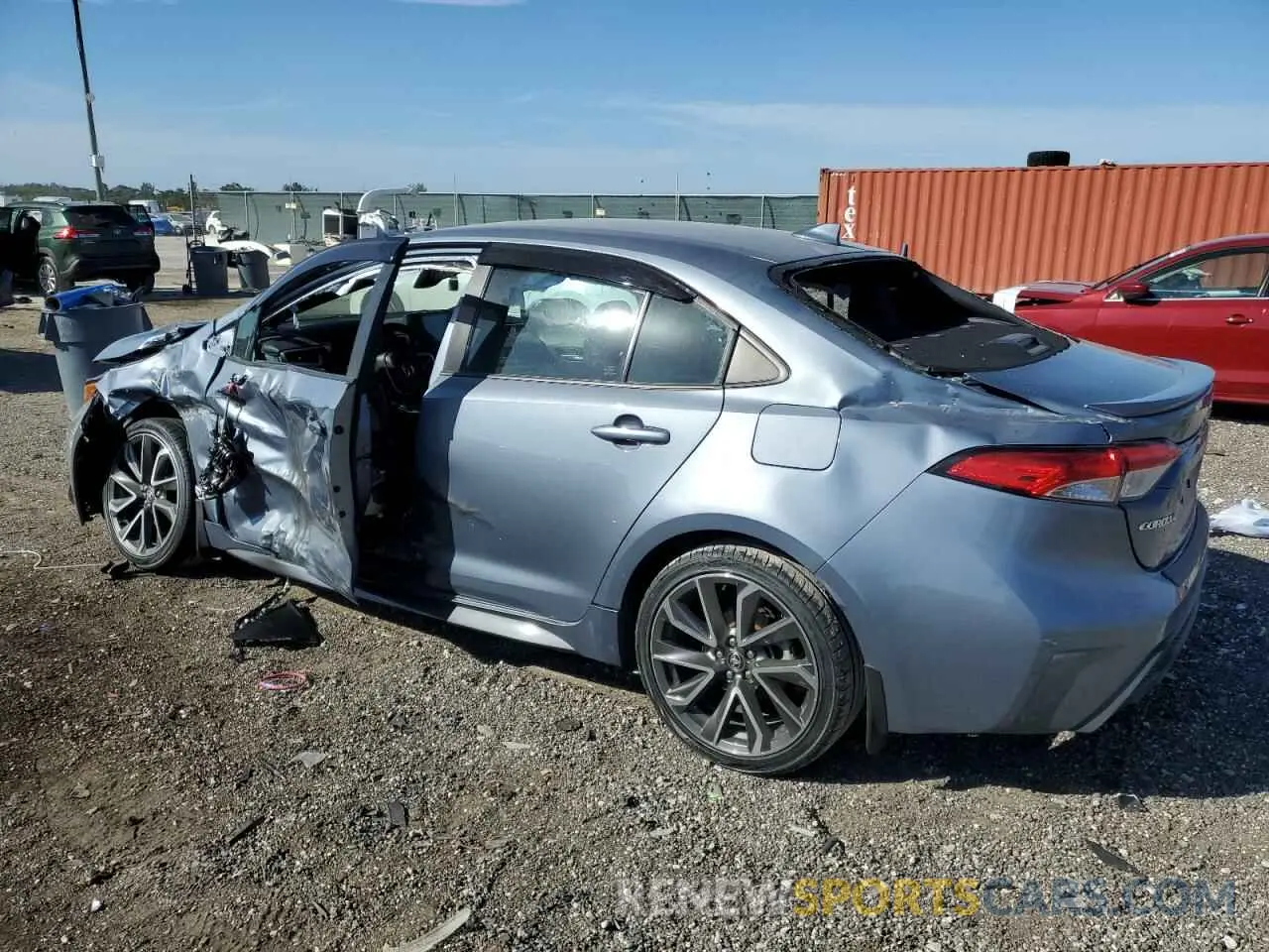 2 fotografías del automóvil dañado 5YFS4MCE8NP121707 TOYOTA COROLLA 2022
