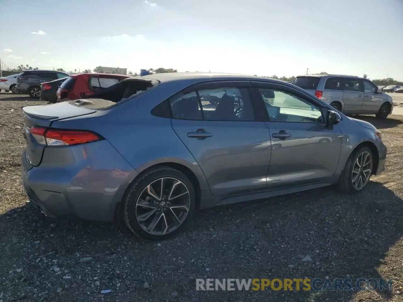 3 fotografías del automóvil dañado 5YFS4MCE8NP121707 TOYOTA COROLLA 2022