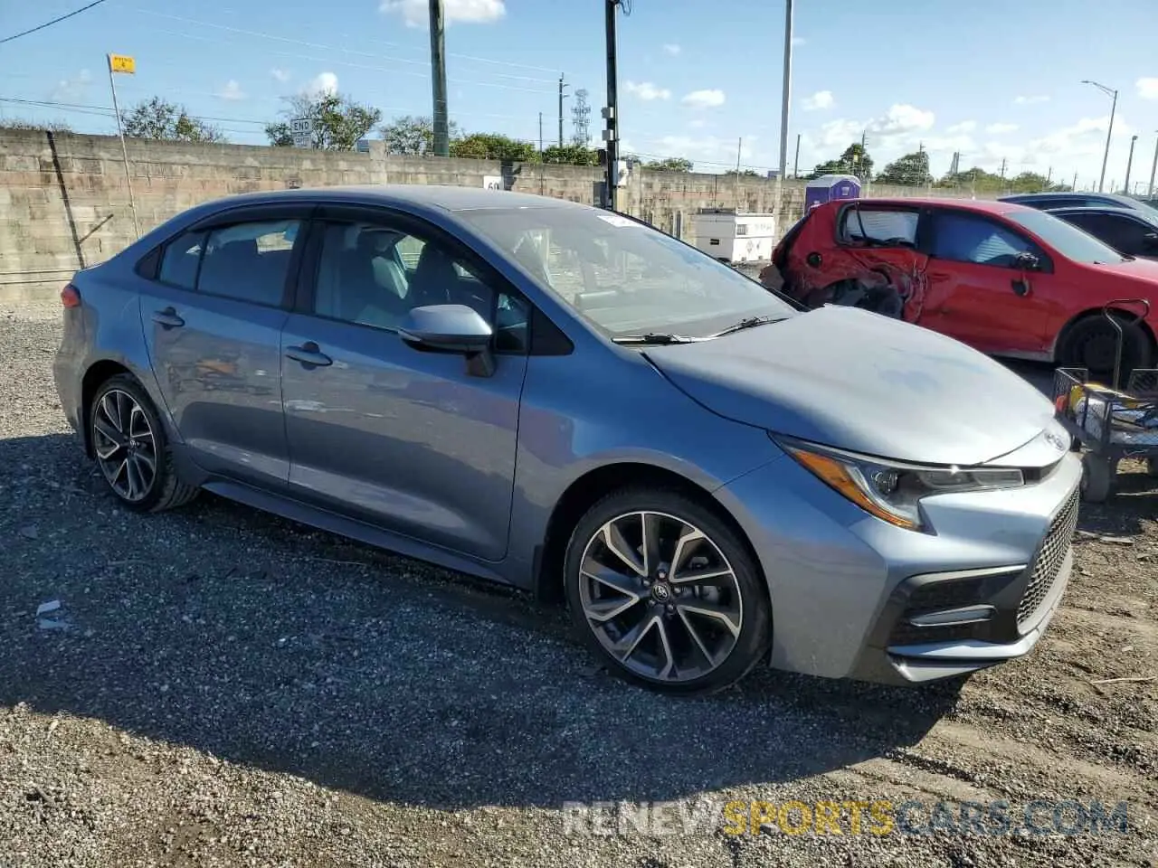 4 fotografías del automóvil dañado 5YFS4MCE8NP121707 TOYOTA COROLLA 2022