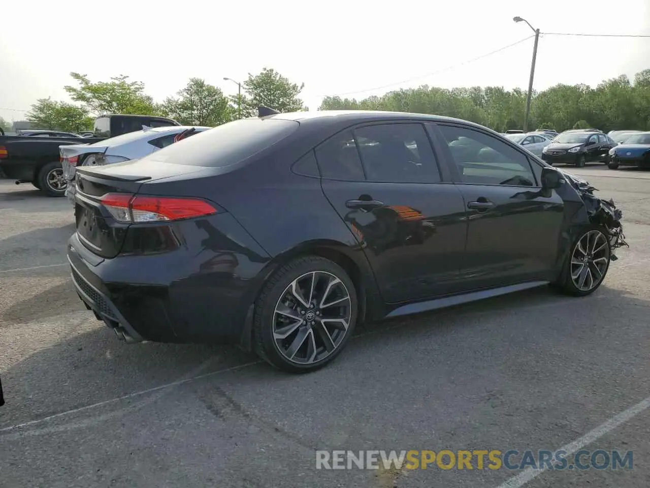 3 fotografías del automóvil dañado 5YFS4MCE9NP122347 TOYOTA COROLLA 2022