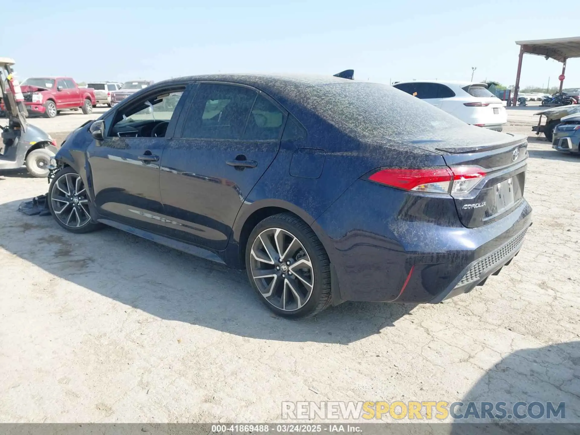 3 fotografías del automóvil dañado 5YFS4MCE9NP131646 TOYOTA COROLLA 2022