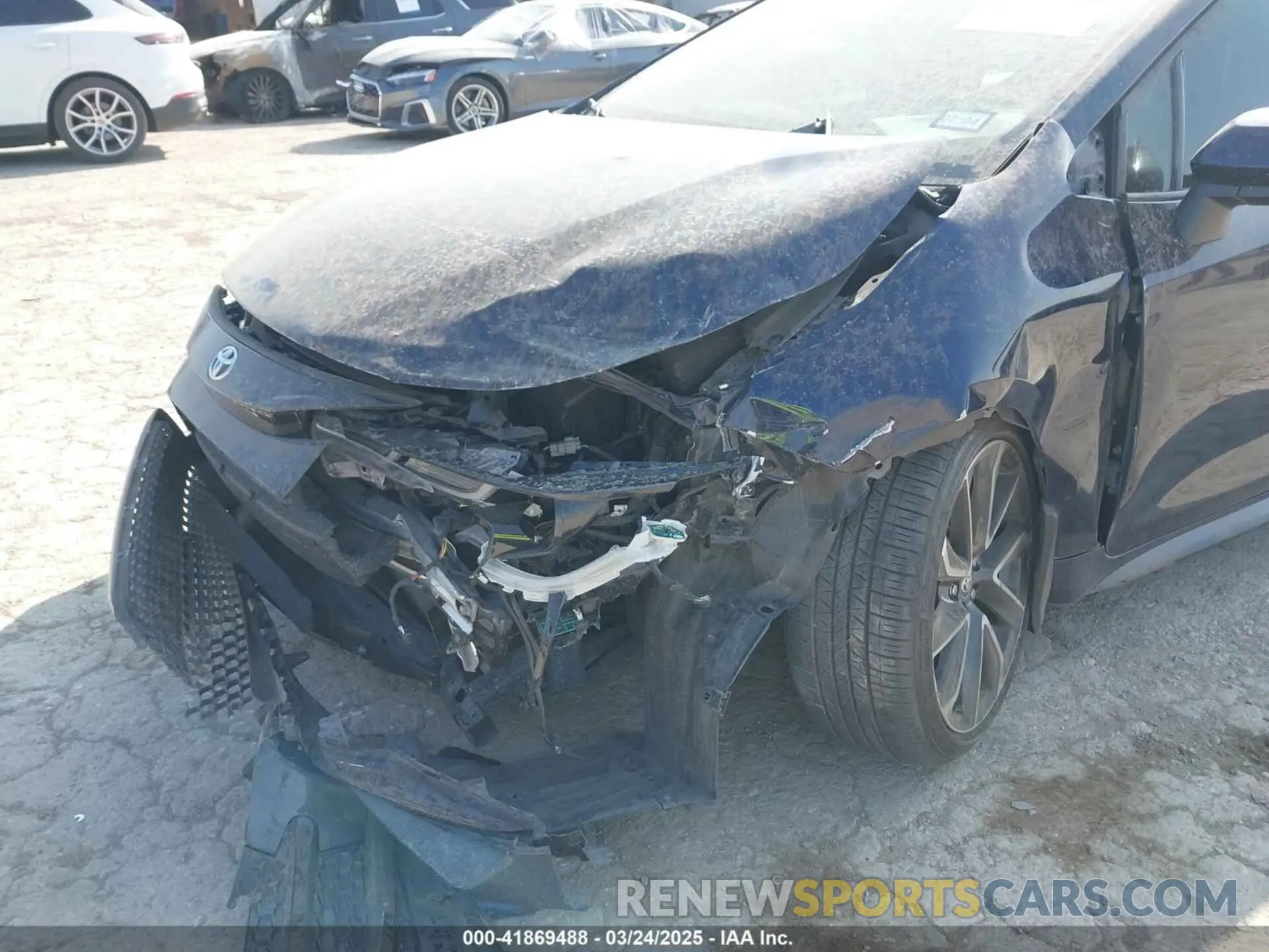 6 fotografías del automóvil dañado 5YFS4MCE9NP131646 TOYOTA COROLLA 2022