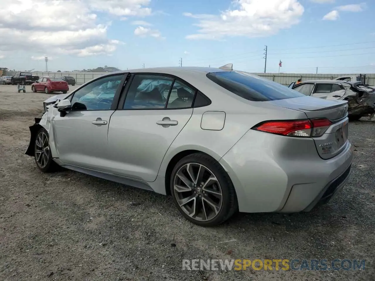 2 fotografías del automóvil dañado 5YFS4MCEXNP116315 TOYOTA COROLLA 2022