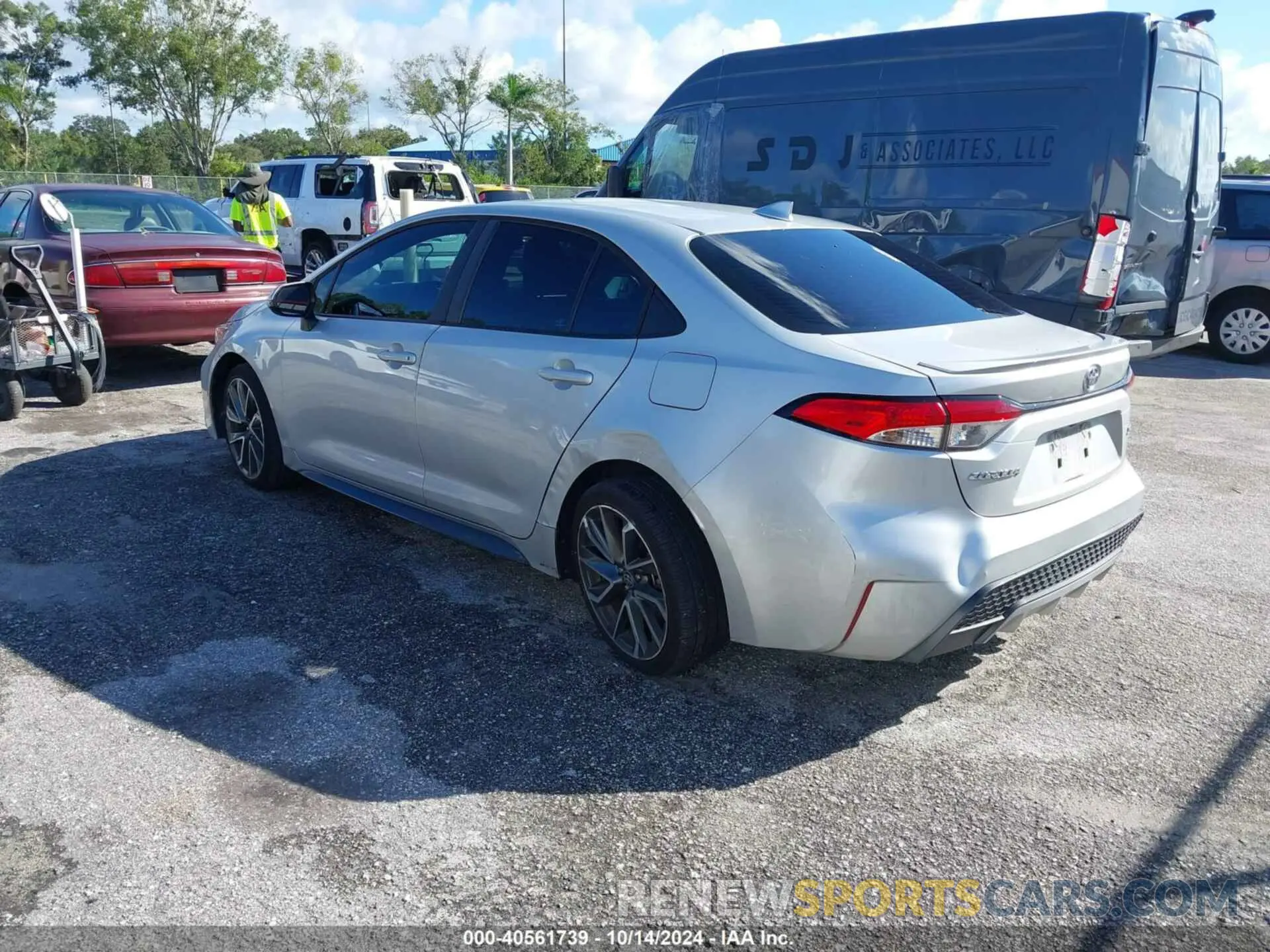 3 fotografías del automóvil dañado 5YFS4MCEXNP117660 TOYOTA COROLLA 2022