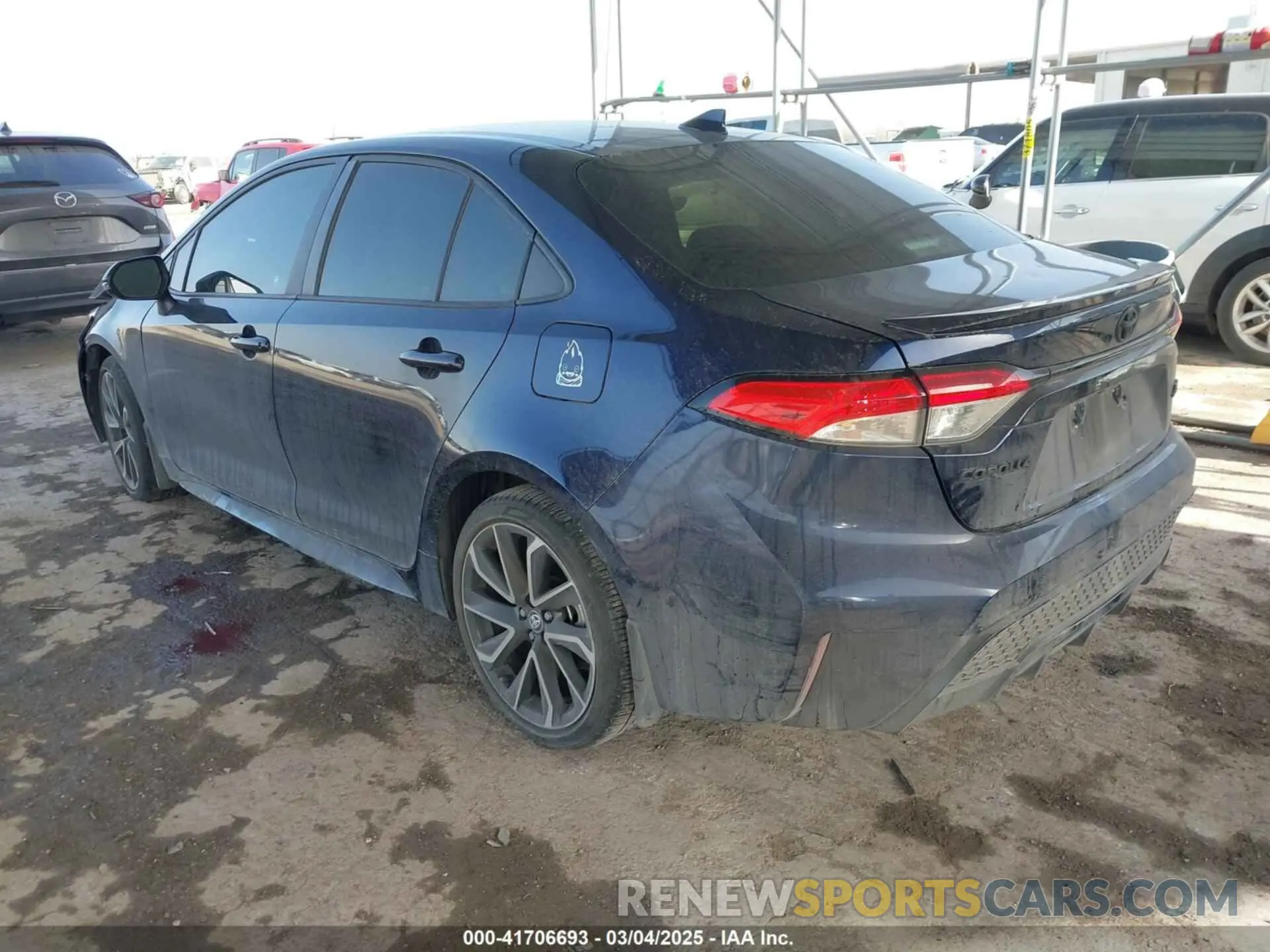 3 fotografías del automóvil dañado 5YFS4MCEXNP130506 TOYOTA COROLLA 2022