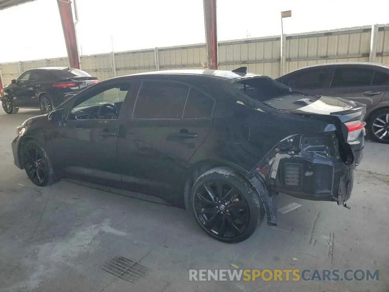 2 fotografías del automóvil dañado 5YFS4MCEXNP134734 TOYOTA COROLLA 2022