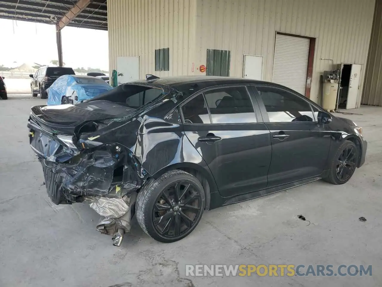 3 fotografías del automóvil dañado 5YFS4MCEXNP134734 TOYOTA COROLLA 2022