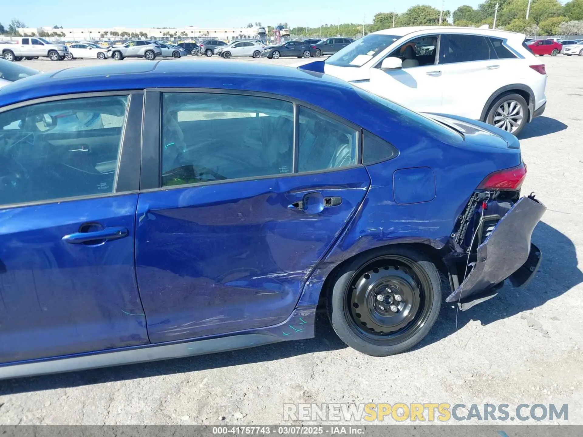 6 fotografías del automóvil dañado 5YFT4MCE0NP112374 TOYOTA COROLLA 2022