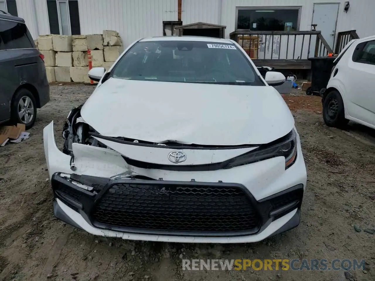5 fotografías del automóvil dañado 5YFT4MCE0NP132284 TOYOTA COROLLA 2022