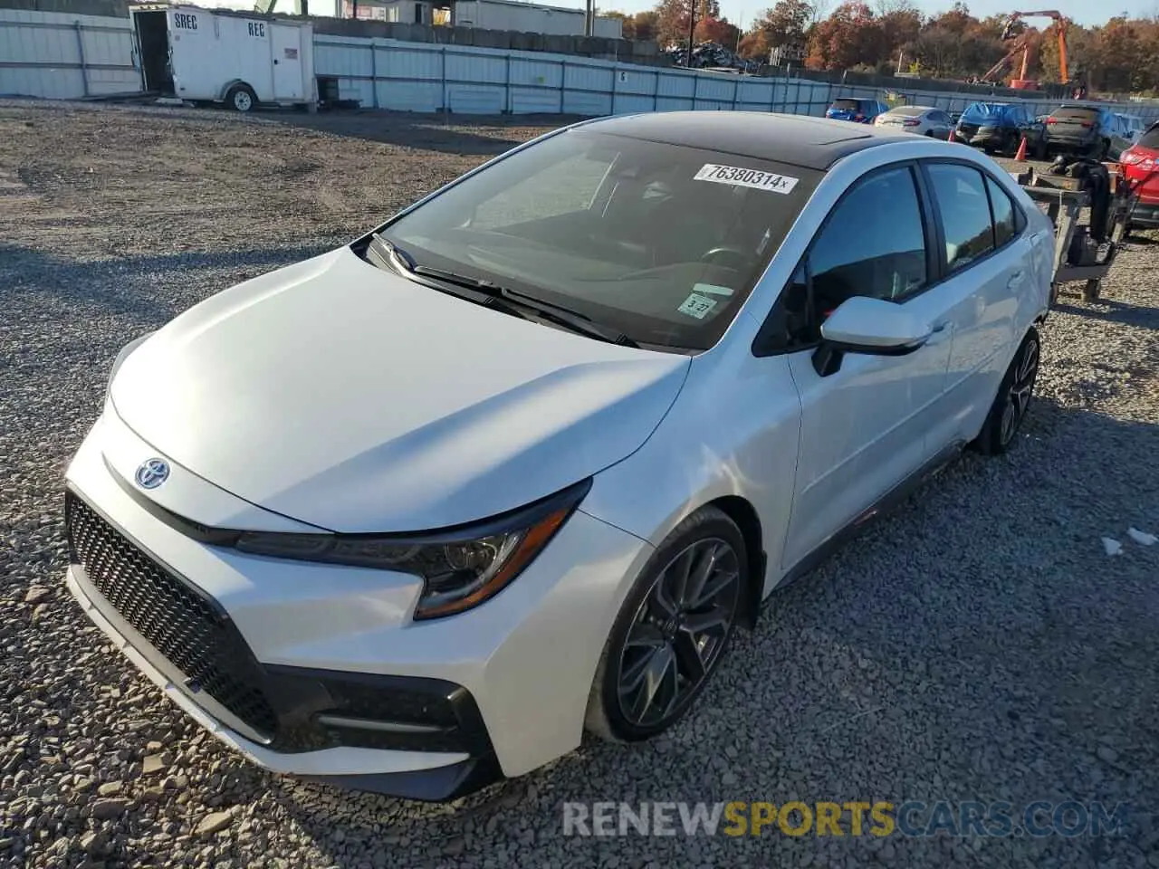 1 fotografías del automóvil dañado 5YFT4MCE4NP110711 TOYOTA COROLLA 2022