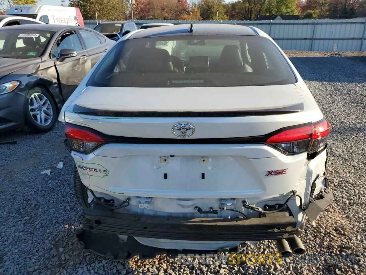 6 fotografías del automóvil dañado 5YFT4MCE4NP110711 TOYOTA COROLLA 2022