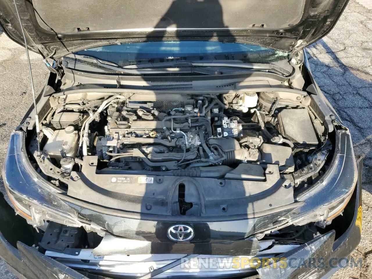 11 fotografías del automóvil dañado 5YFT4MCE5NP128781 TOYOTA COROLLA 2022