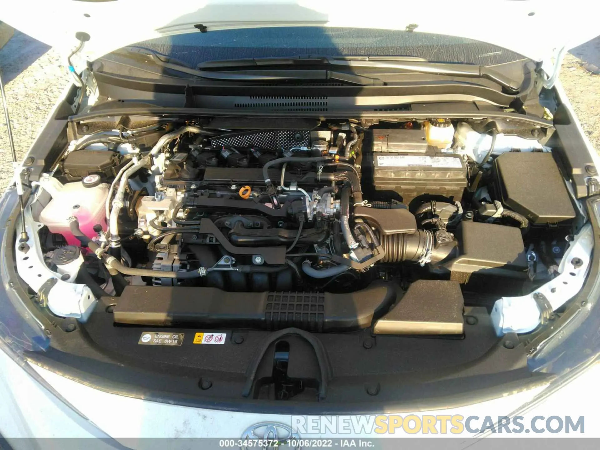 10 fotografías del automóvil dañado 5YFT4MCE6NP122116 TOYOTA COROLLA 2022