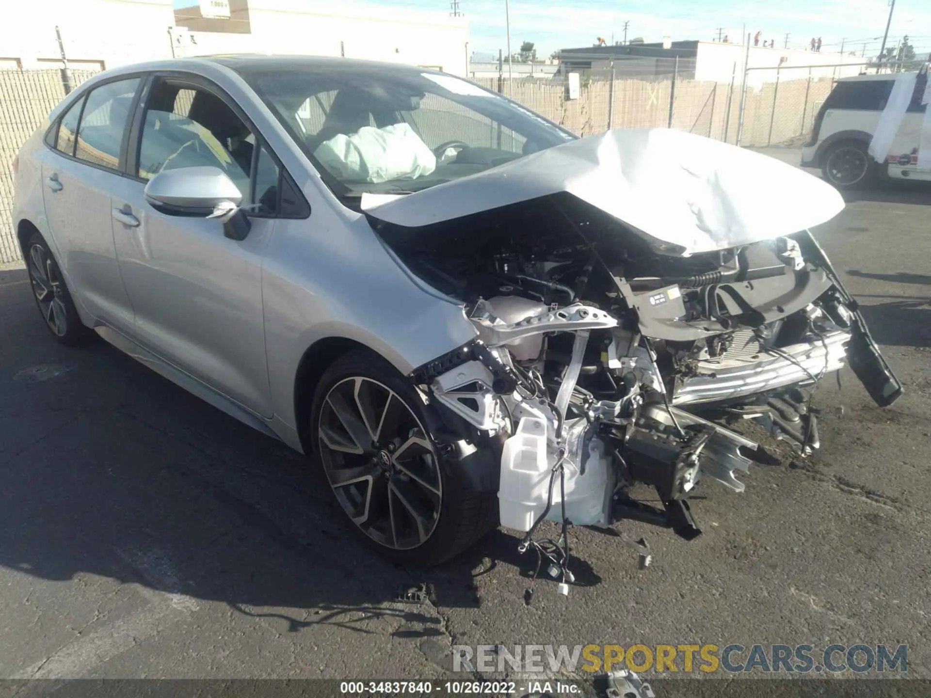 1 fotografías del automóvil dañado 5YFT4MCE7NP127339 TOYOTA COROLLA 2022