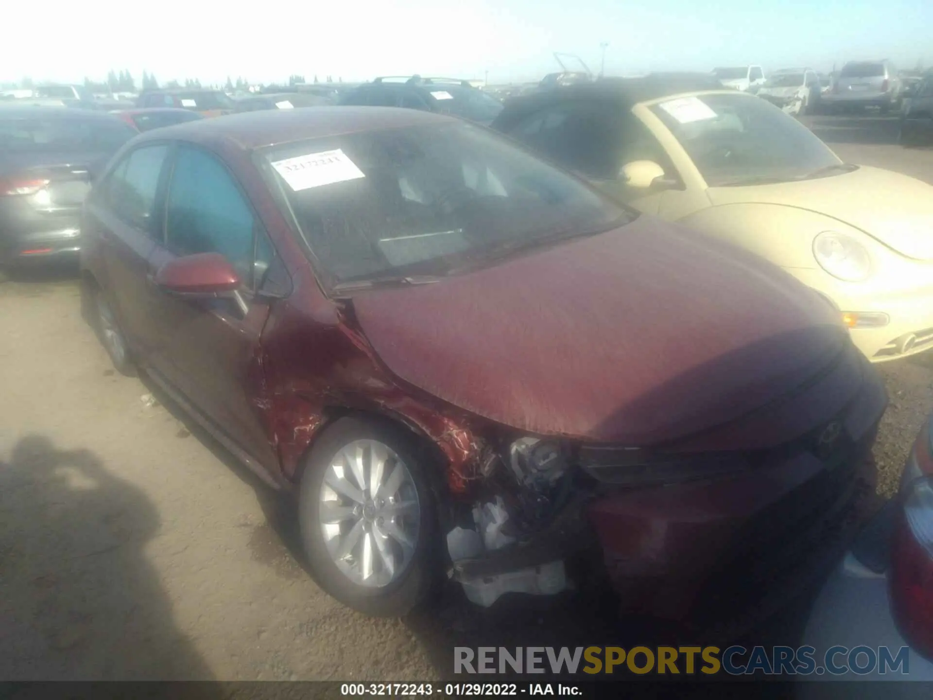 1 fotografías del automóvil dañado 5YFVPMAE2NP279435 TOYOTA COROLLA 2022