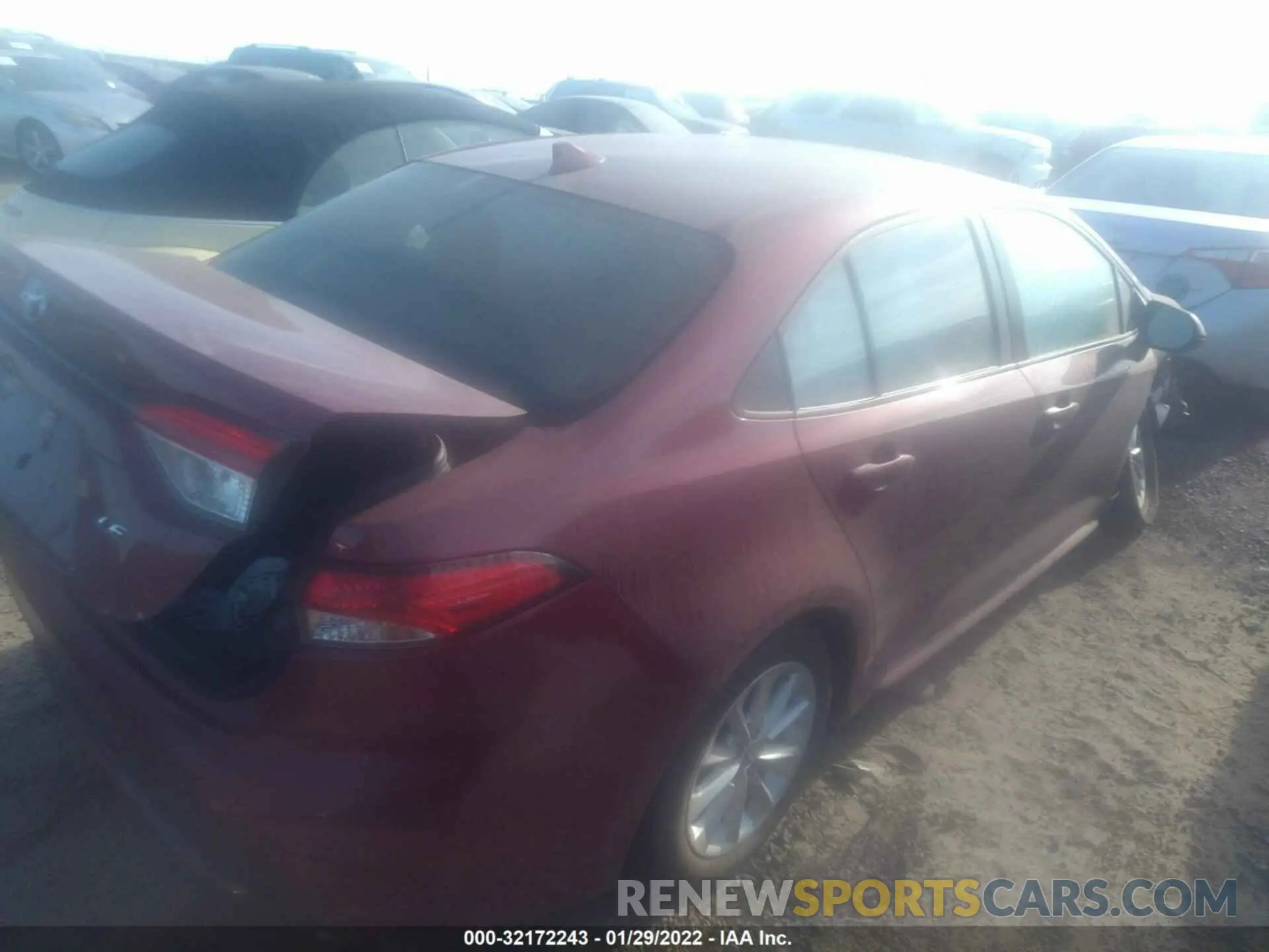 4 fotografías del automóvil dañado 5YFVPMAE2NP279435 TOYOTA COROLLA 2022