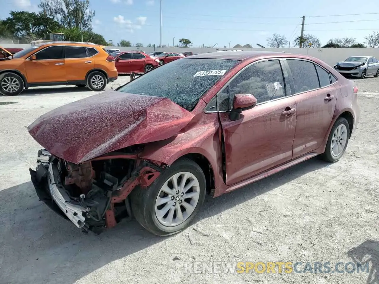 1 fotografías del automóvil dañado 5YFVPMAE2NP318959 TOYOTA COROLLA 2022