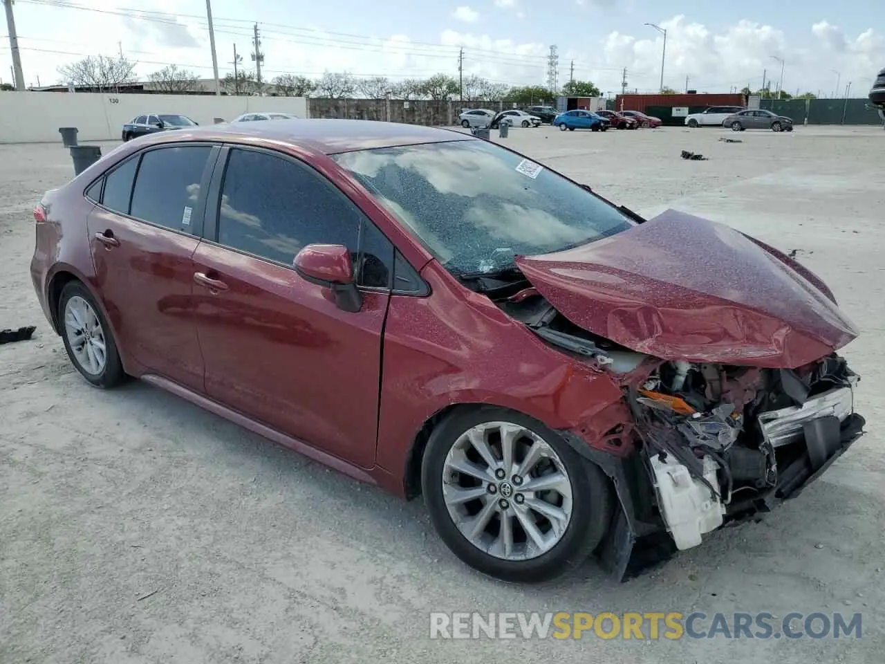 4 fotografías del automóvil dañado 5YFVPMAE2NP318959 TOYOTA COROLLA 2022