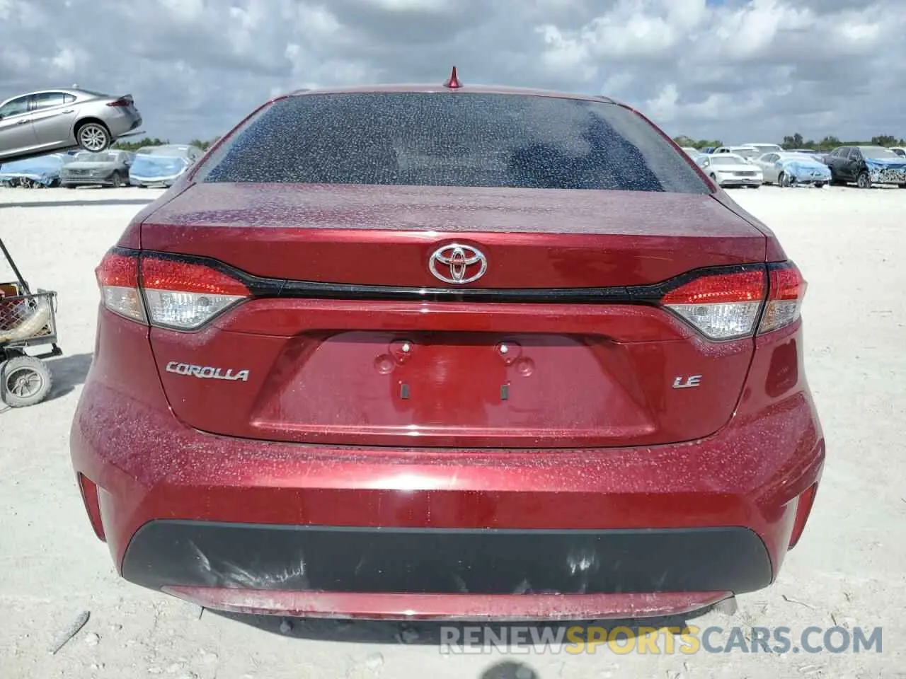 6 fotografías del automóvil dañado 5YFVPMAE2NP318959 TOYOTA COROLLA 2022