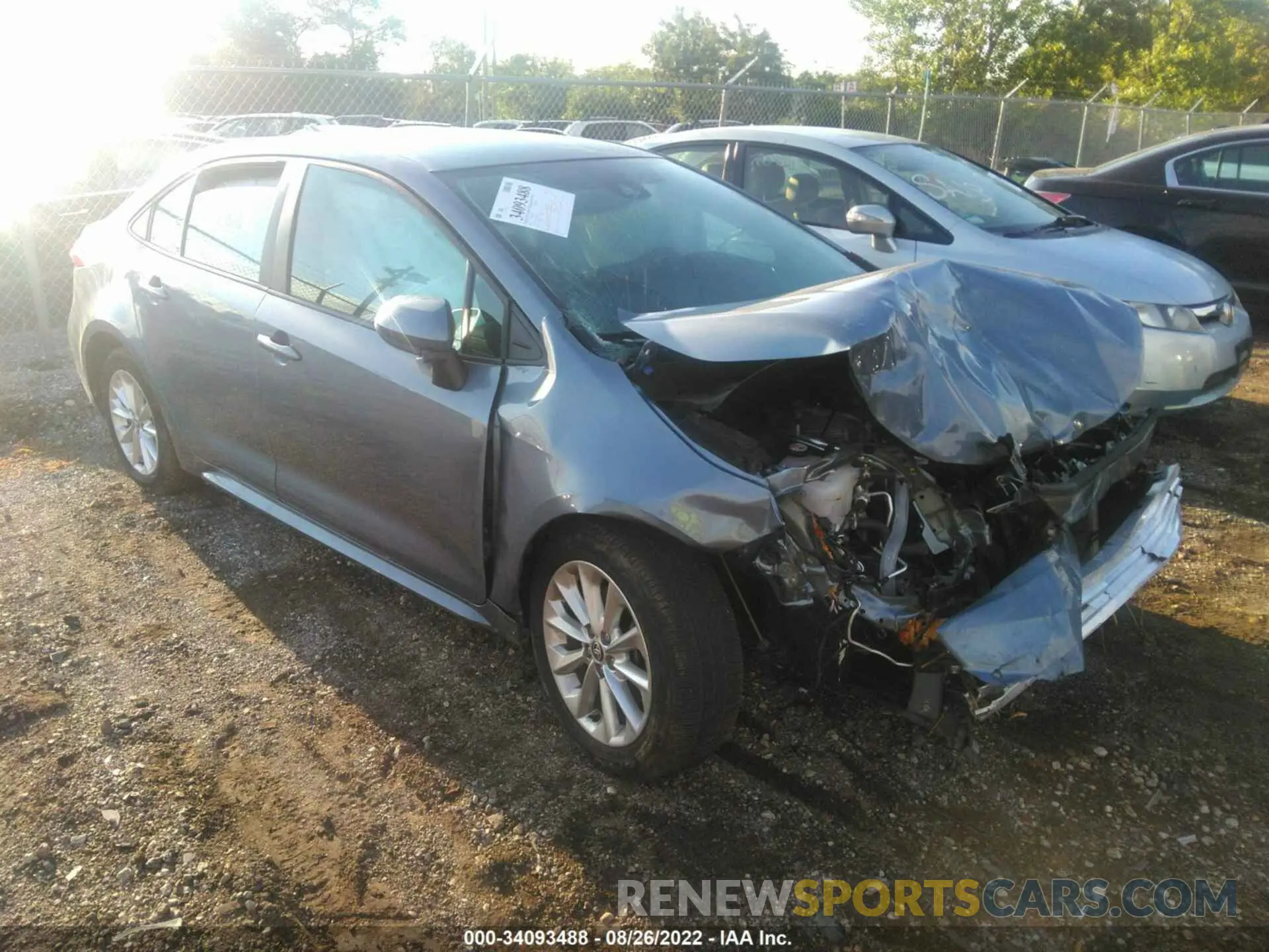 1 fotografías del automóvil dañado 5YFVPMAE3NP291903 TOYOTA COROLLA 2022