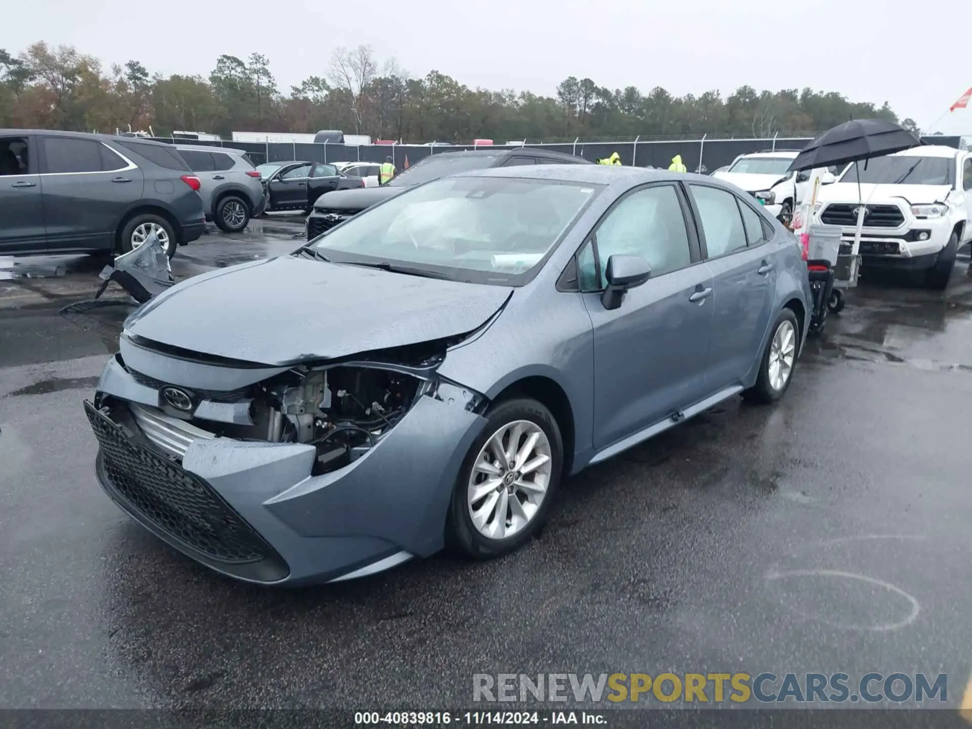 2 fotografías del automóvil dañado 5YFVPMAE8NP322143 TOYOTA COROLLA 2022