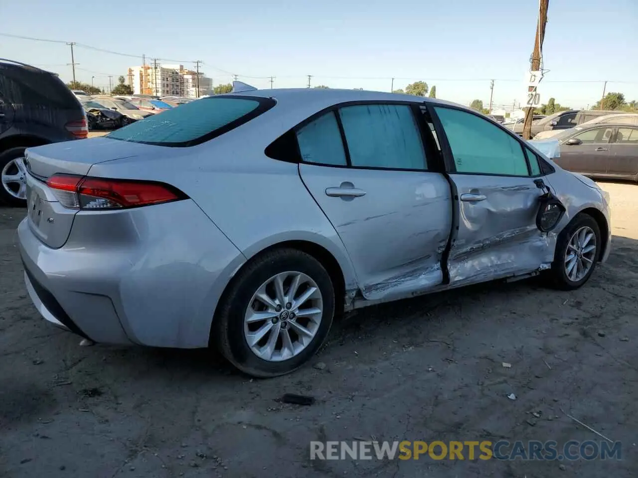 3 fotografías del automóvil dañado 5YFVPMAE9NP292506 TOYOTA COROLLA 2022