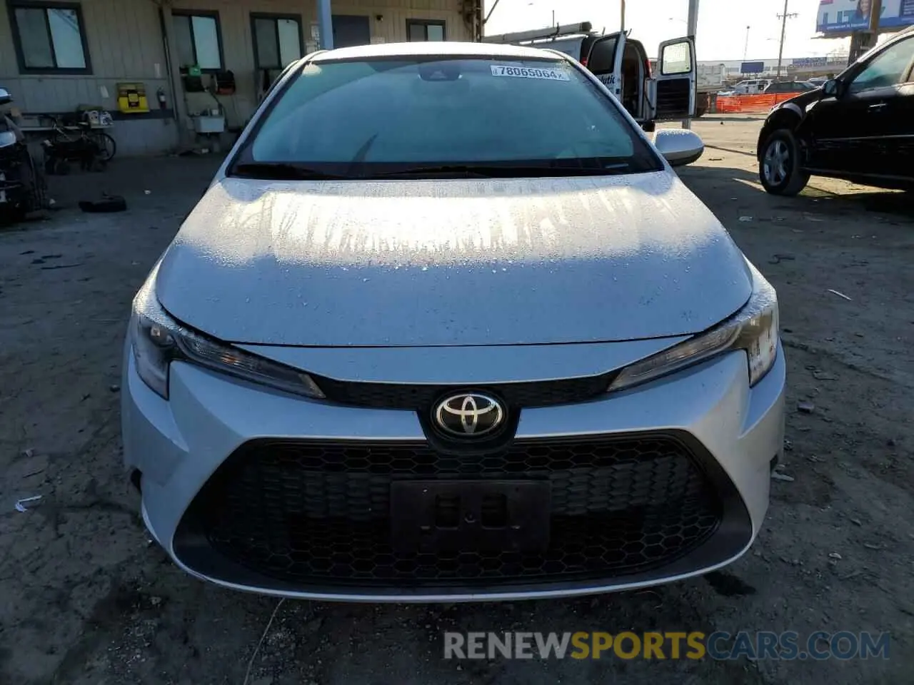 5 fotografías del automóvil dañado 5YFVPMAE9NP292506 TOYOTA COROLLA 2022