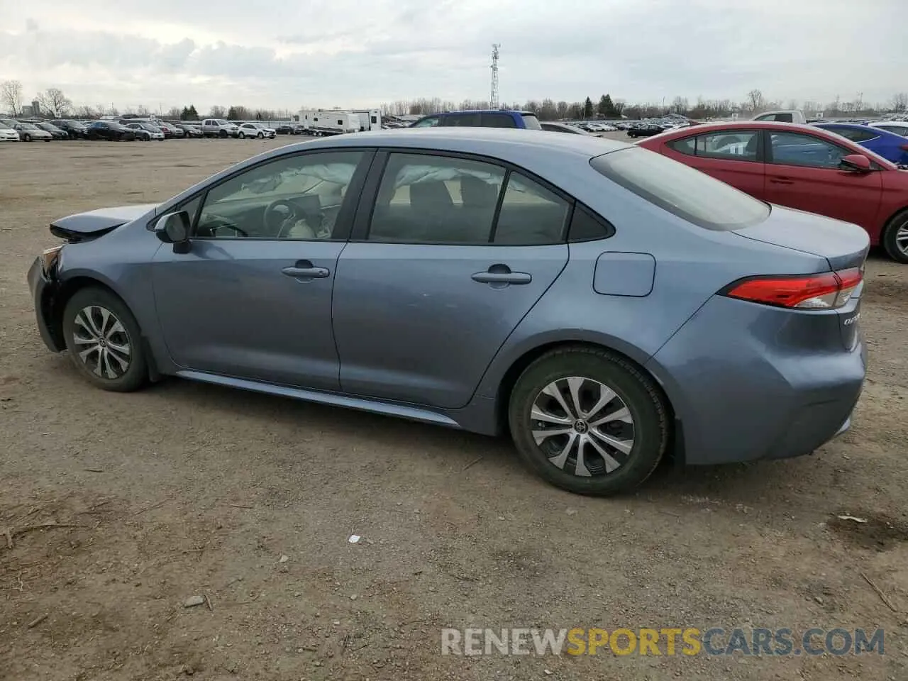 2 fotografías del automóvil dañado JTDBAMDE8NJ037172 TOYOTA COROLLA 2022