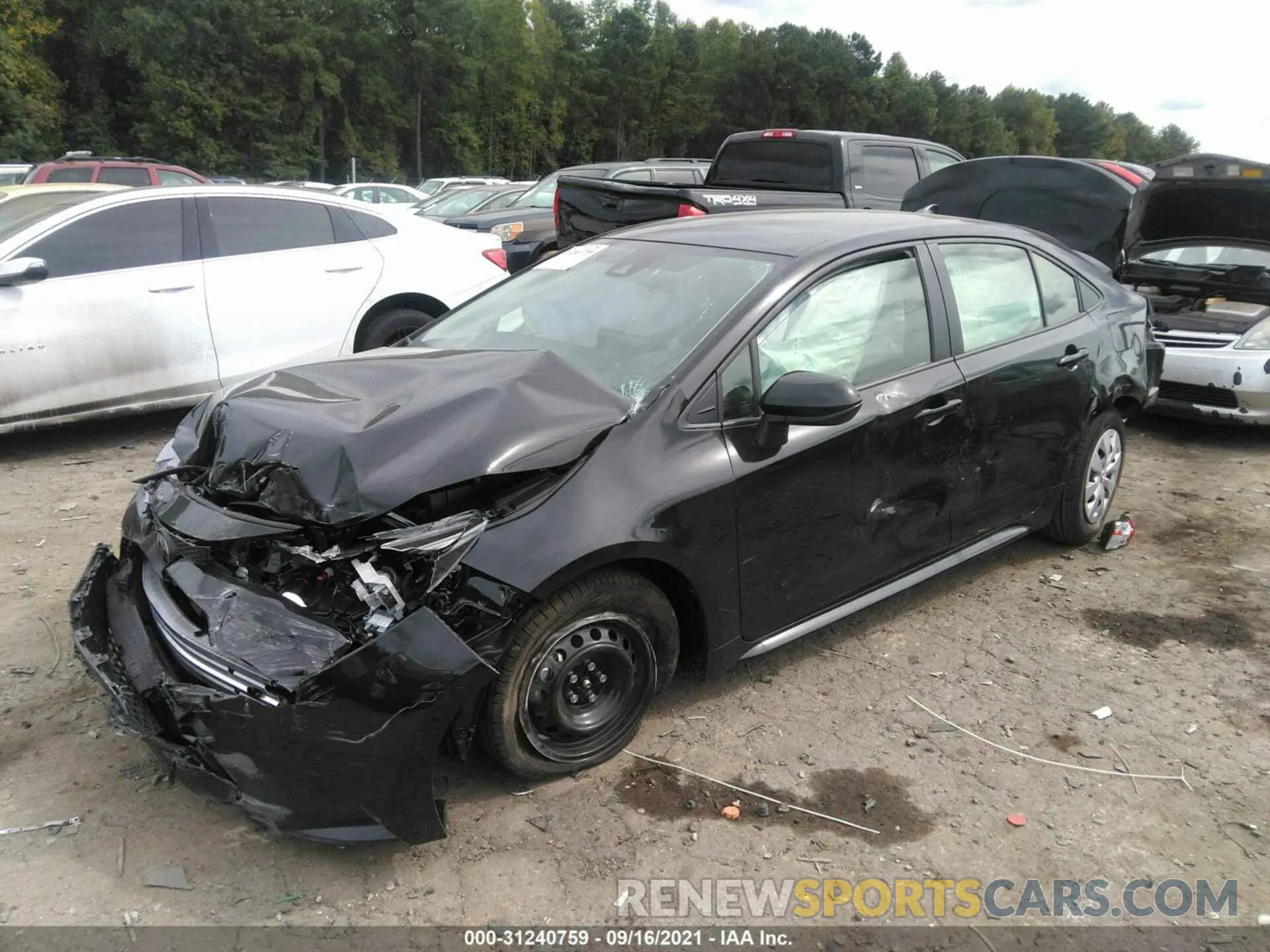2 fotografías del automóvil dañado JTDDPMAE1NJ199687 TOYOTA COROLLA 2022