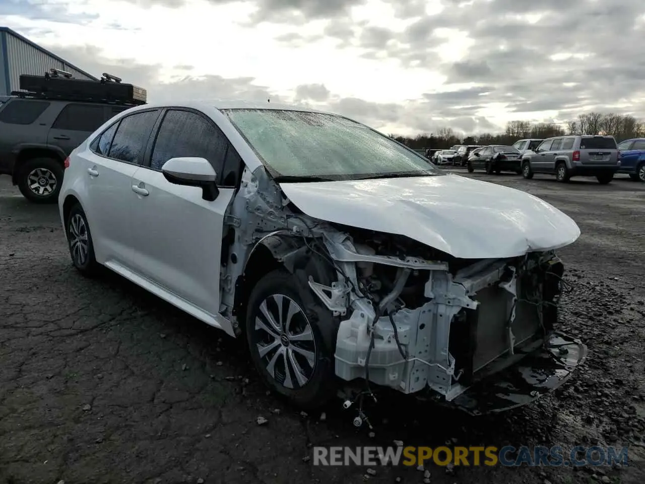 4 fotografías del automóvil dañado JTDEAMDE0N3014003 TOYOTA COROLLA 2022